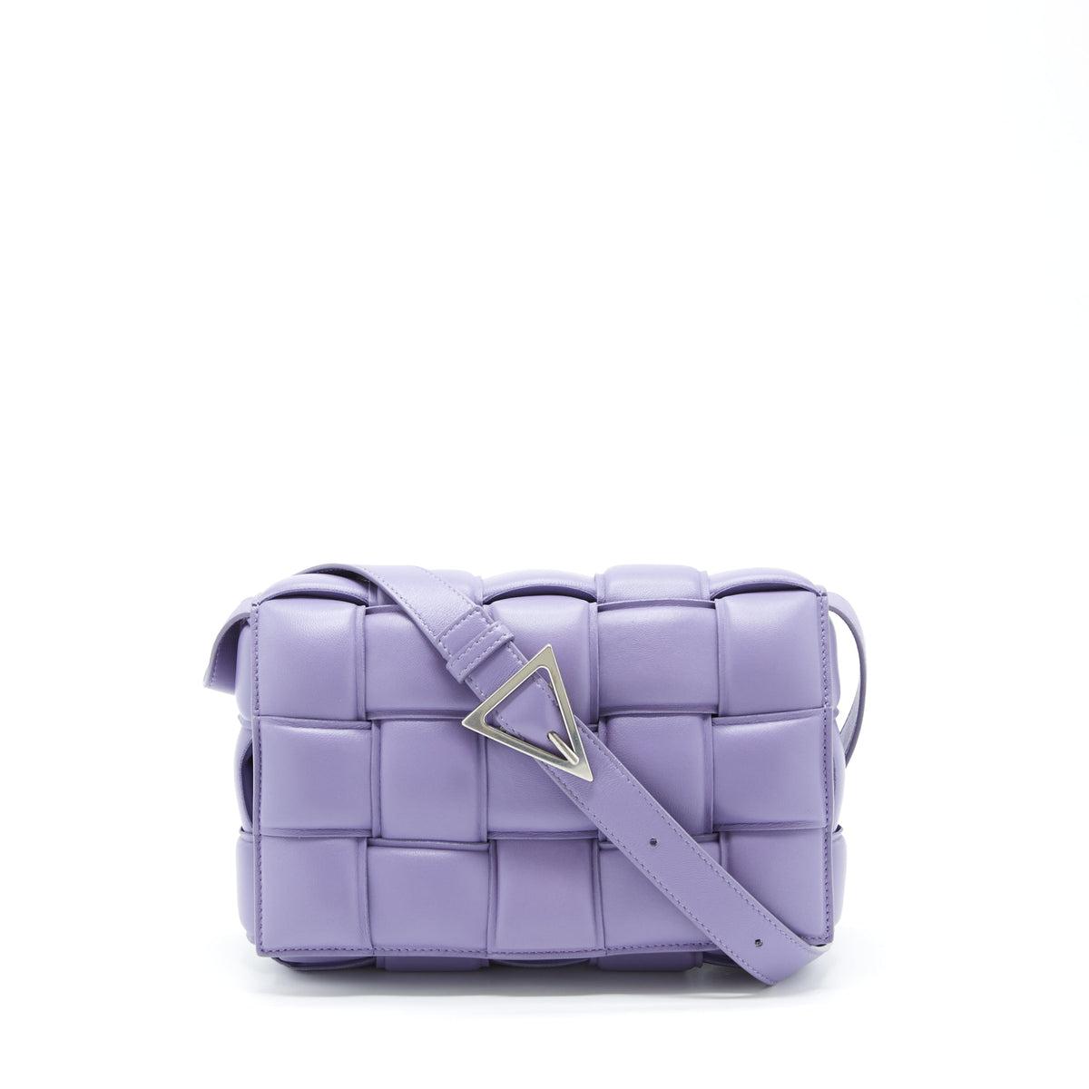 BOTTEGA VENETA PADDED CASSETTE BAG NAPPA LEATHER LAVENDER SHW