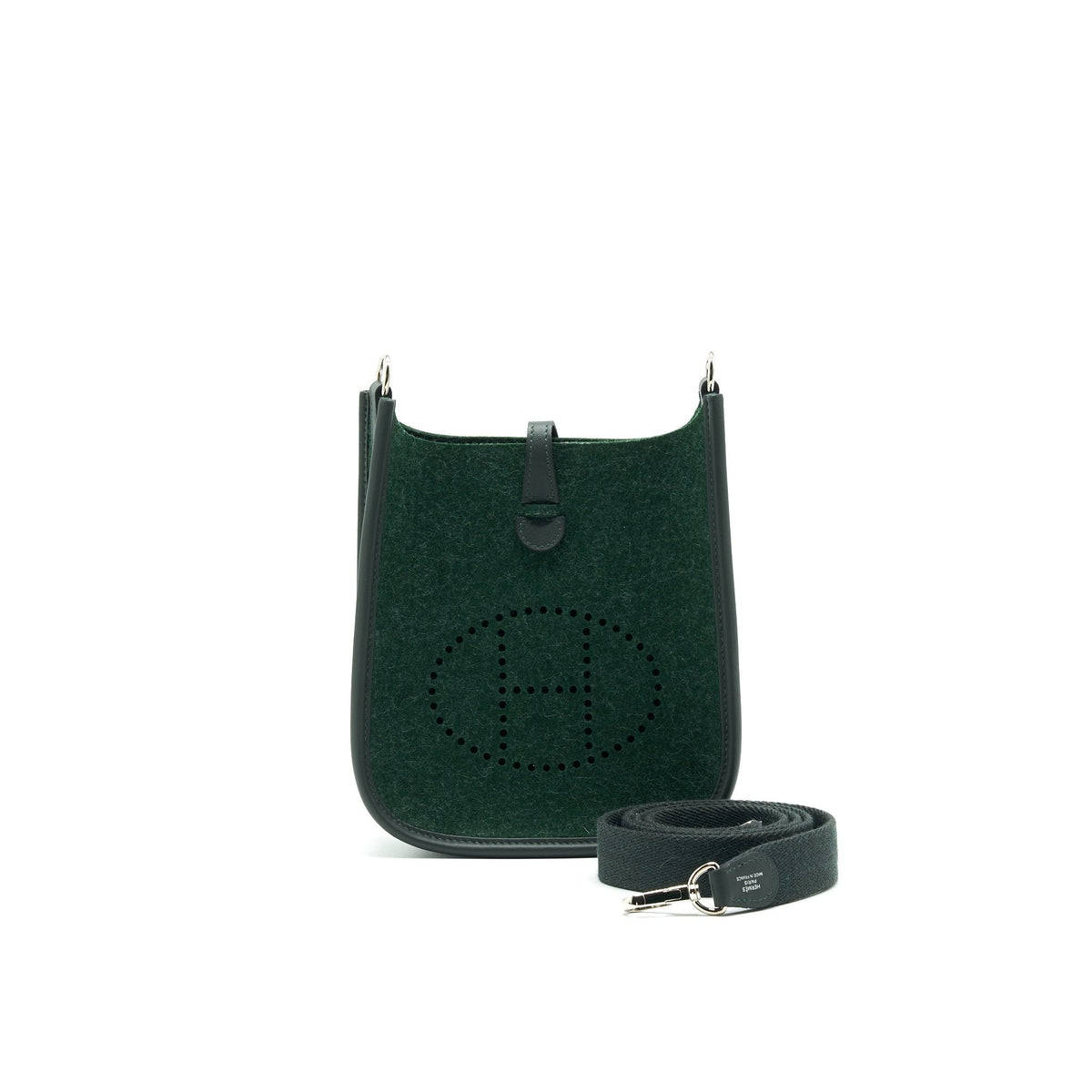 HERMES MINI EVELYNE VERT ANGLAIS/ VERT FONCE SHW
