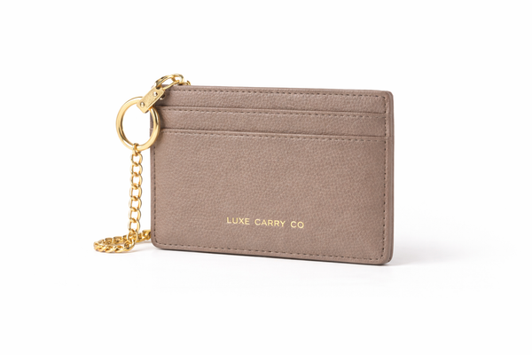Alvere Card Holder — Taupe