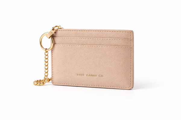 Alvere Card Holder — Beige