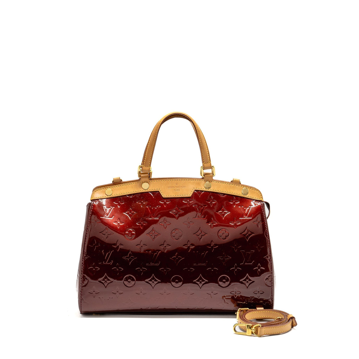 LOUIS VUITTON VERNIS BREA PATENT BURGUNDY AMARANTE GHW