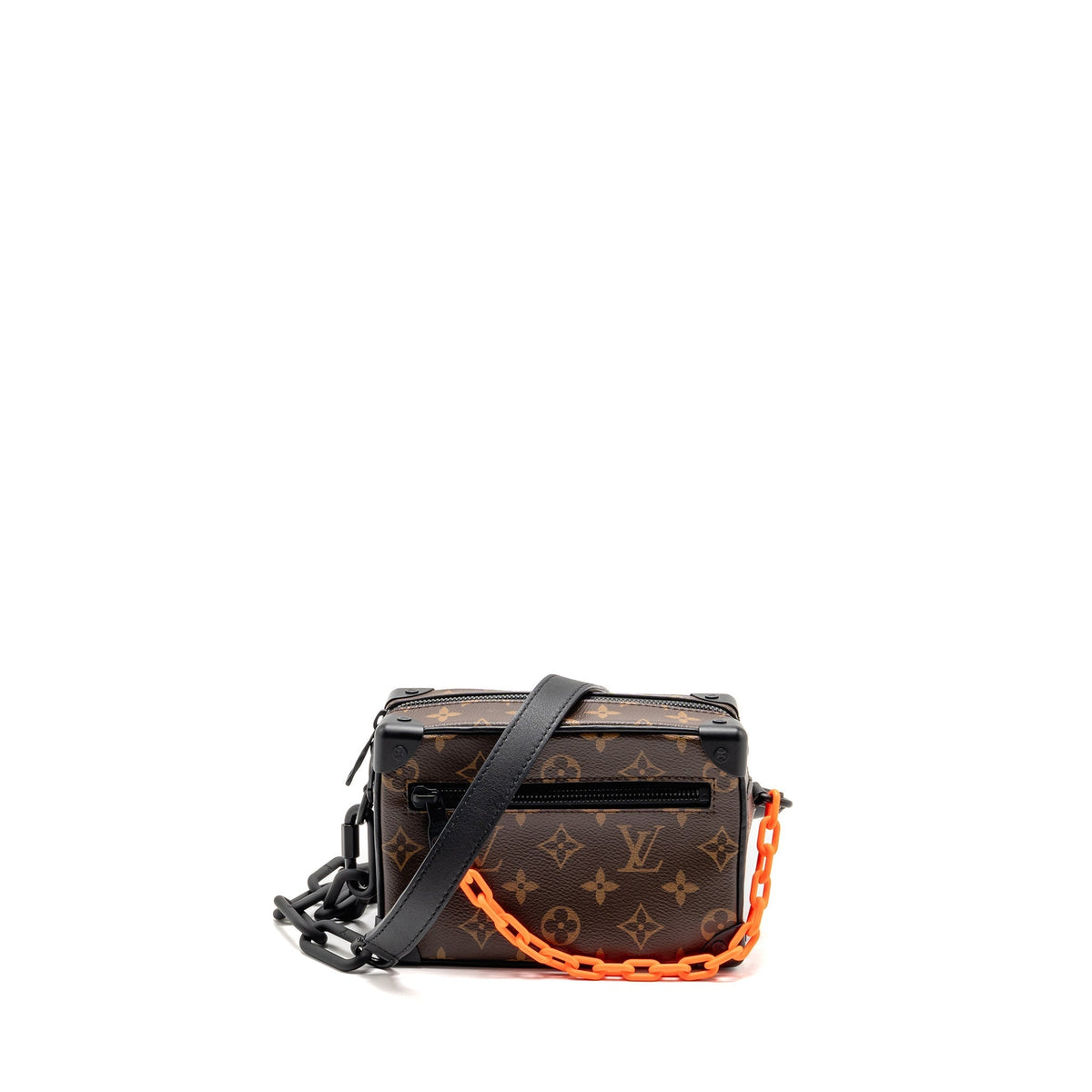 LOUIS VUITTON MINI SOFT TRUNK MONOGRAM CANVAS MARA-BLACK/ORANGE HARDWARE