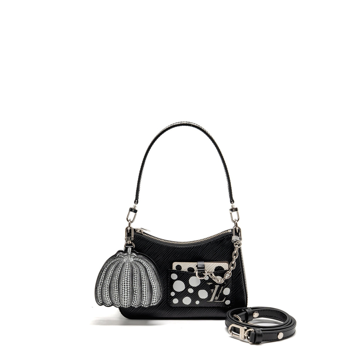 LOUIS VUITTON YAYOI KUSAMA MARELLINI EPI LEATHER BLACK SHW