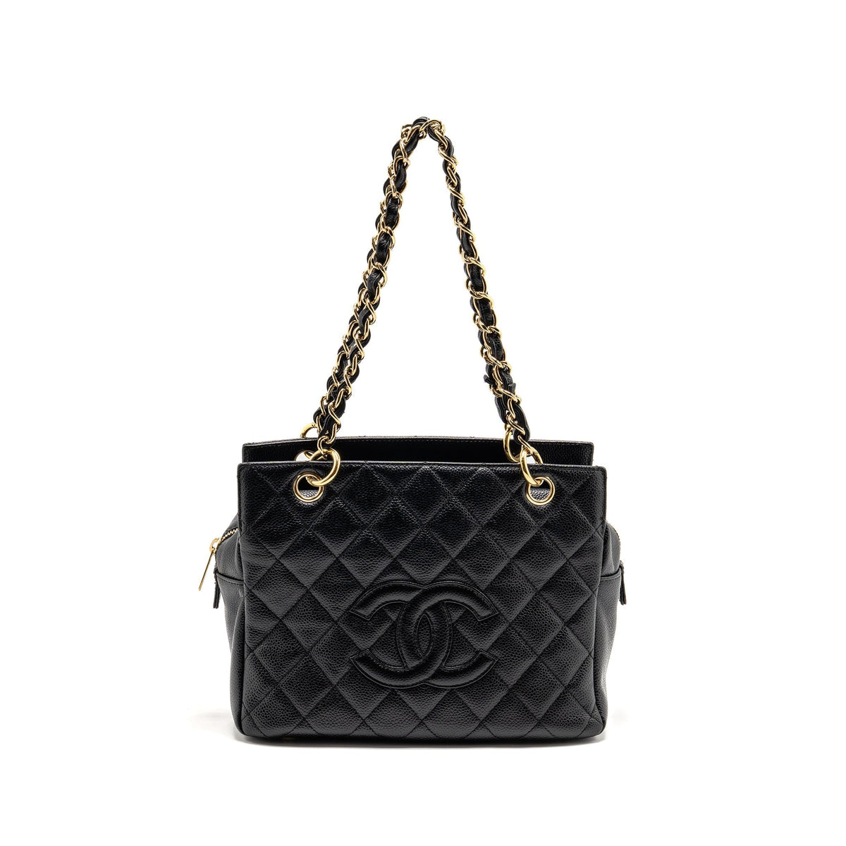 CHANEL PETITE TIMELESS TOTE CAVIAR BLACK GHW