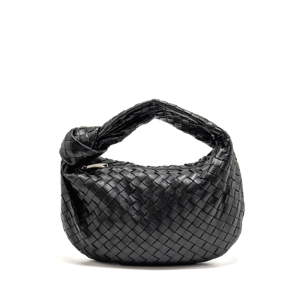 BOTTEGA VENETA SMALL JODIE LAMBSKIN BLACK SHW