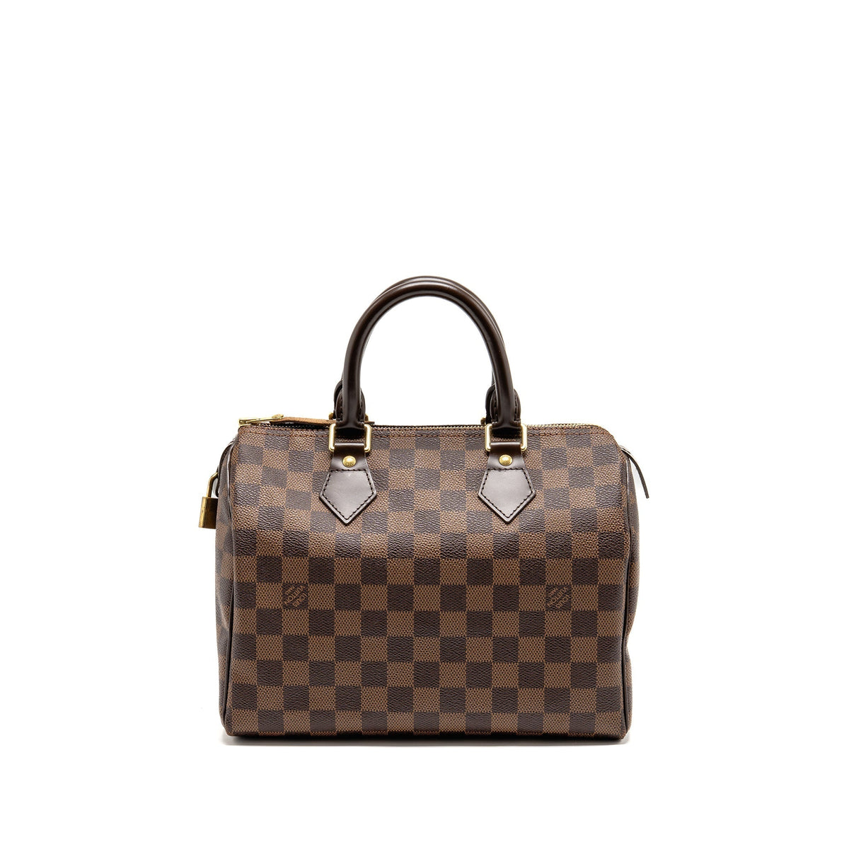 LOUIS VUITTON SPEEDY 25 DAMIER EBENE CANVAS GHW