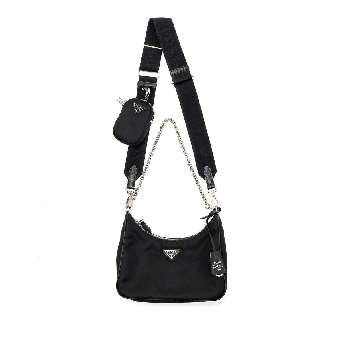PRADA RE-EDITION 2005 RE-NYLON BAG BLACK SHW