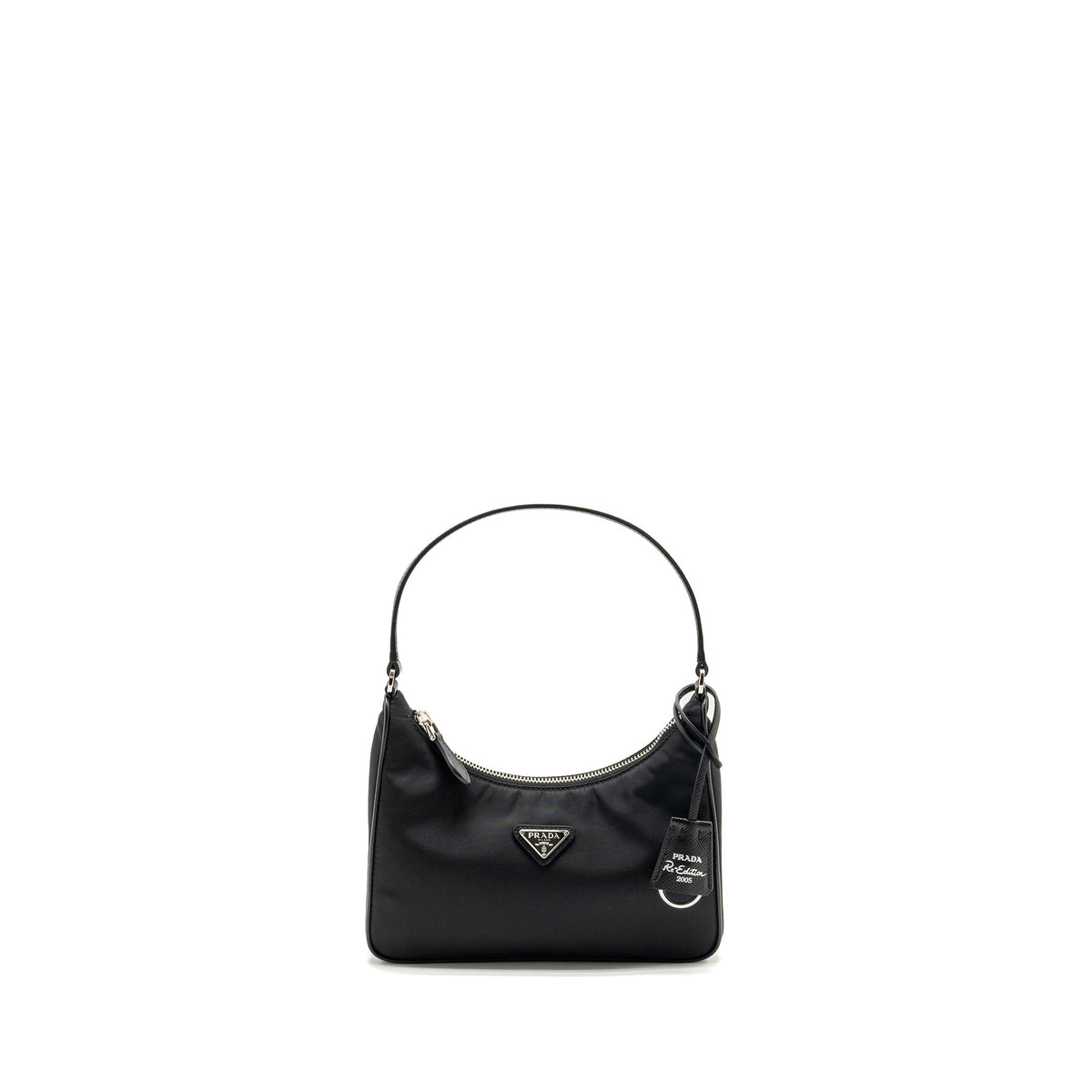 PRADA RE-EDITION 2005 RE-NYLON AND SAFFIANO MINI BAG BLACK SHW