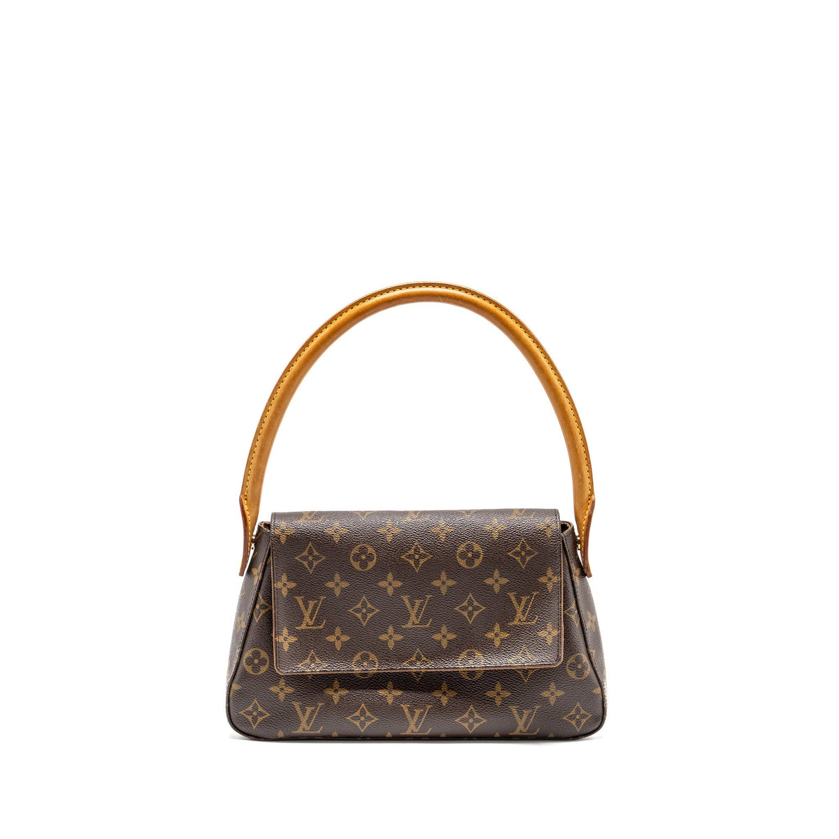 LOUIS VUITTON VINTAGE MINI LOOPING SHOULDER BAG MONOGRAM CANVAS GHW