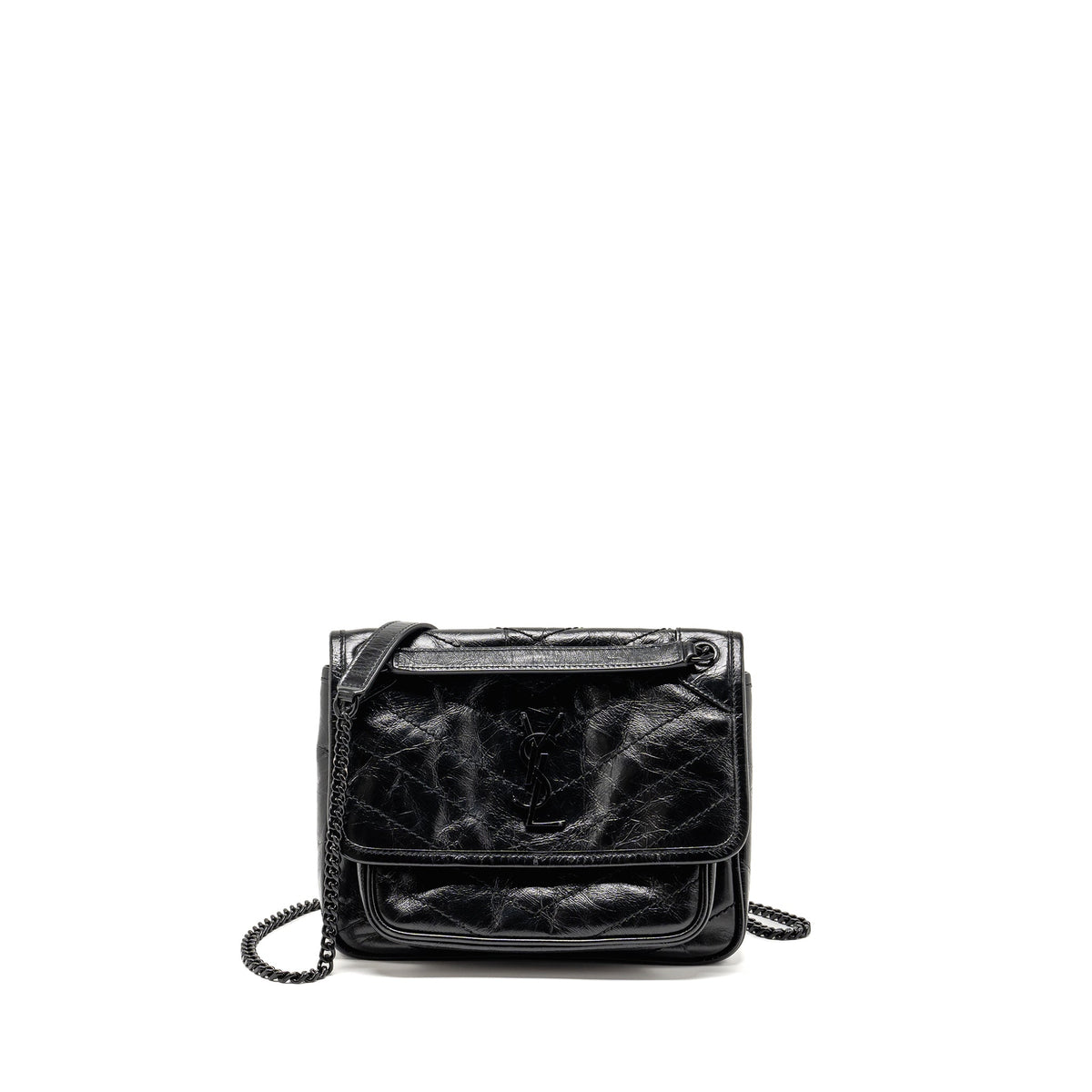 SAINT LAURENT/YSL BABY NIKI BAG CALFSKIN SO BLACK