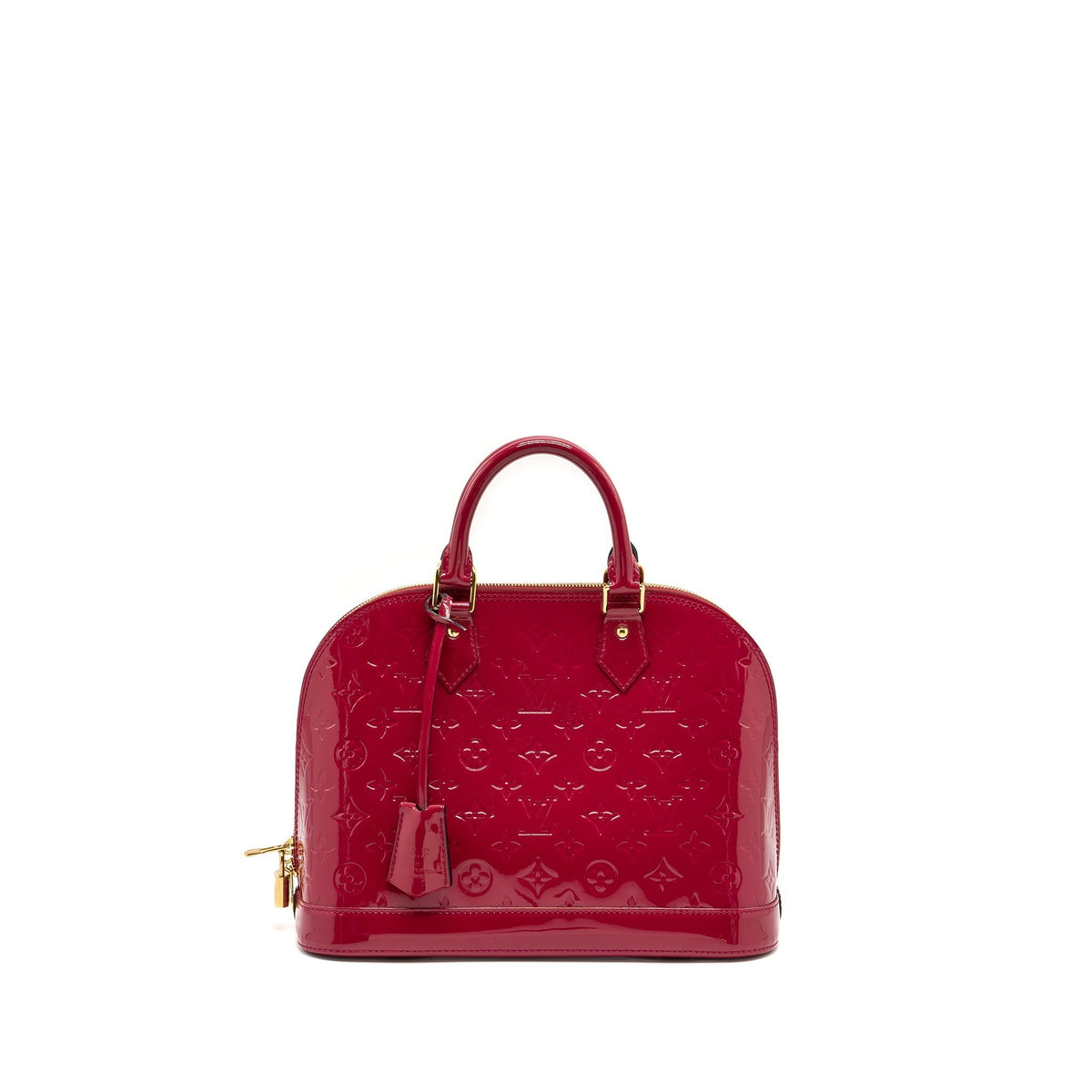 LOUIS VUITTON ALMA PM PATENT LEATHER INDIAN ROSE GHW