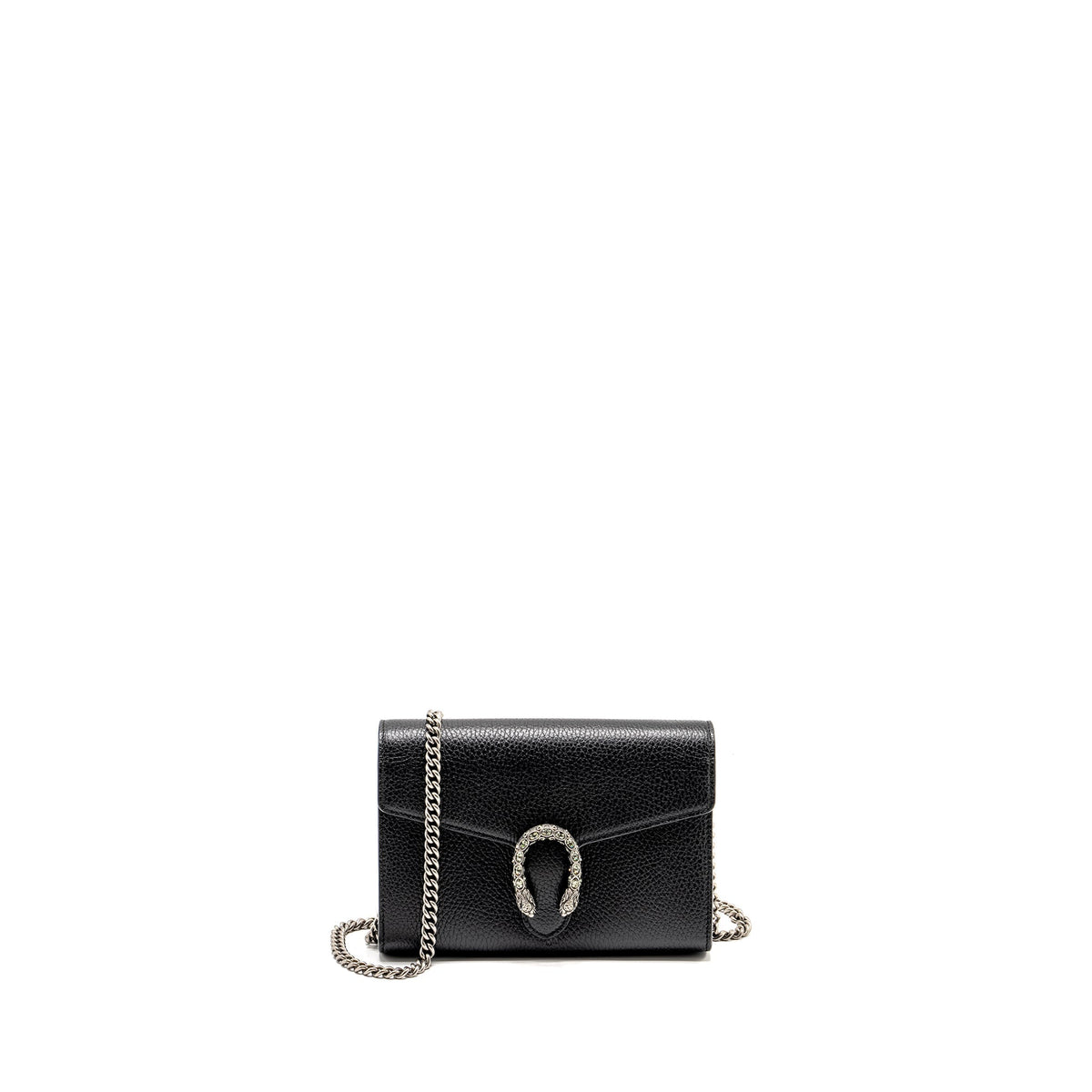 GUCCI DIONYSUS WALLET ON CHAIN CALFSKIN BLACK SHW