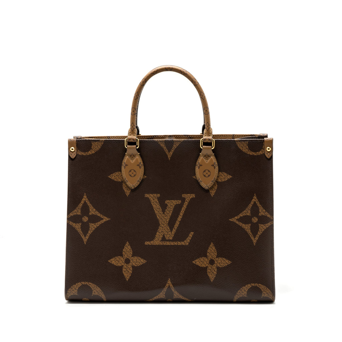 LOUIS VUITTON ONTHEGO MM MONOGRAM REVERSE CANVAS GHW