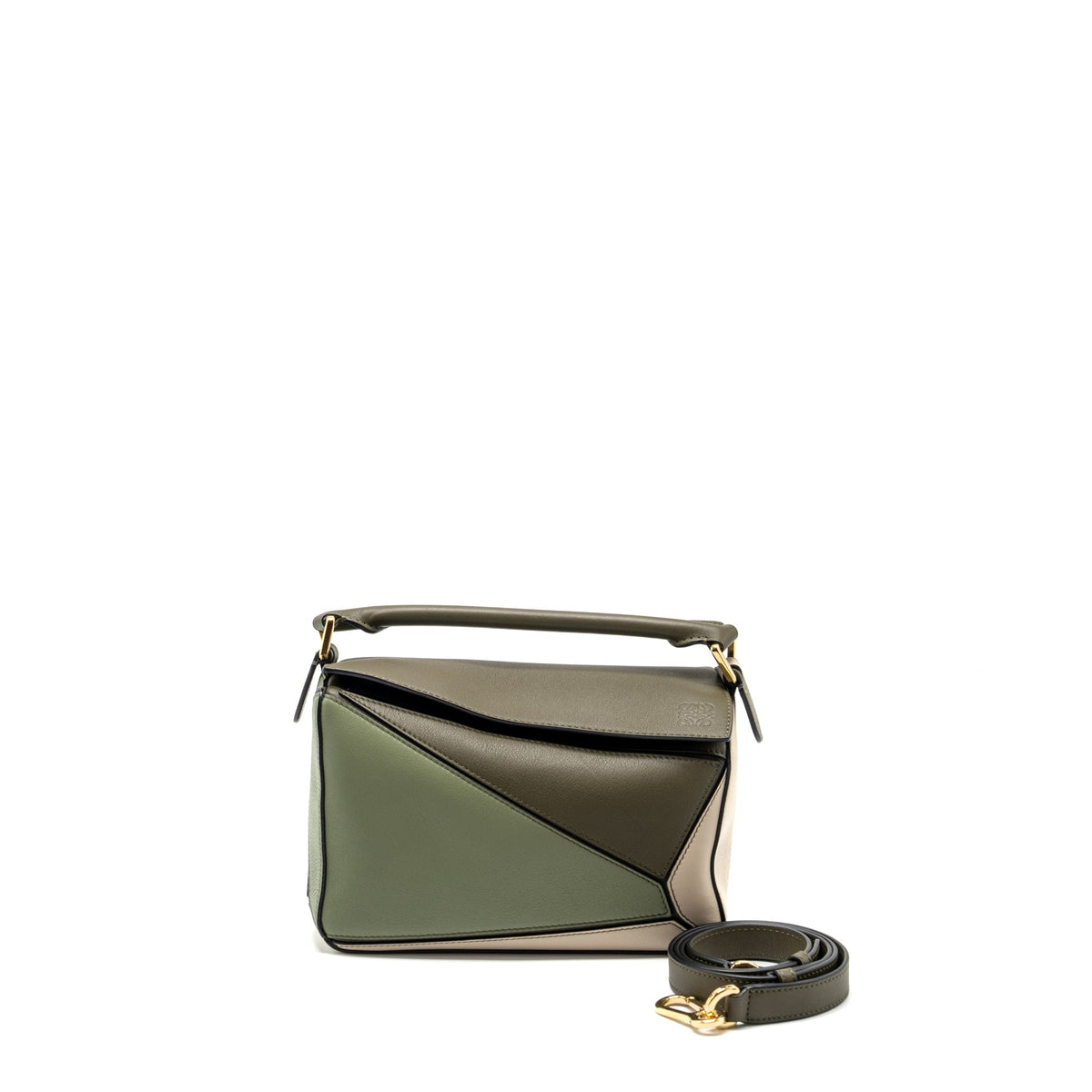 LOEWE SMALL PUZZLE BAG CALFSKIN MULTICOLOUR GHW