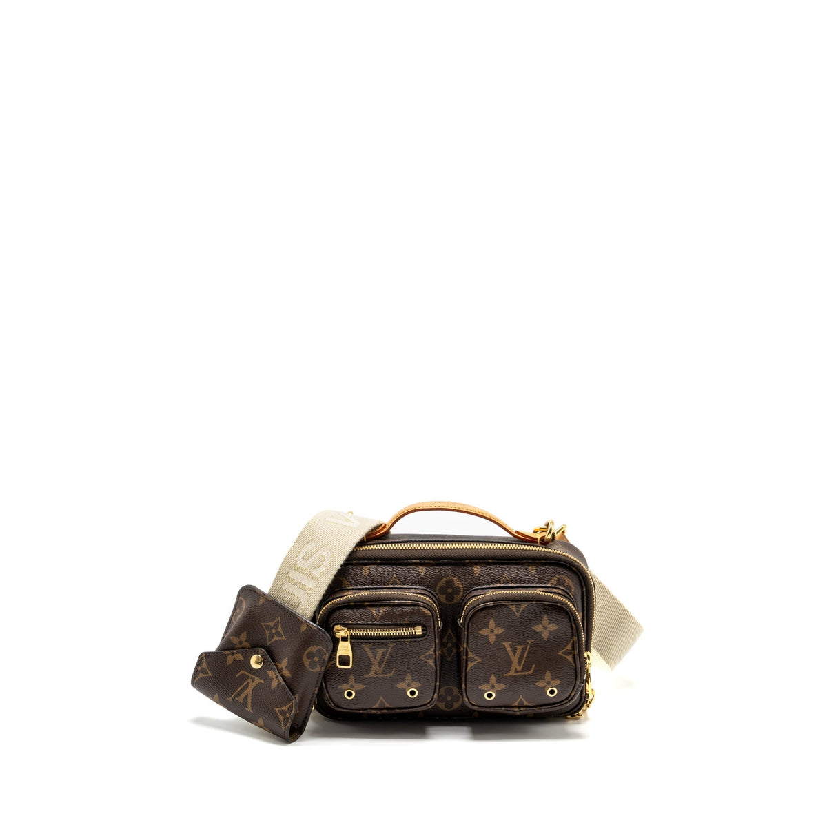 LOUIS VUITTON UTILITY CROSSBODY BAG MONOGRAM CANVAS GHW