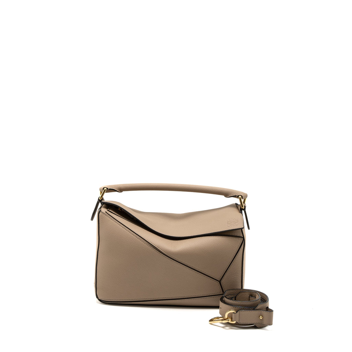 LOEWE MEDIUM PUZZLE BAG SOFT GRAINED CALFSKIN SAND GHW