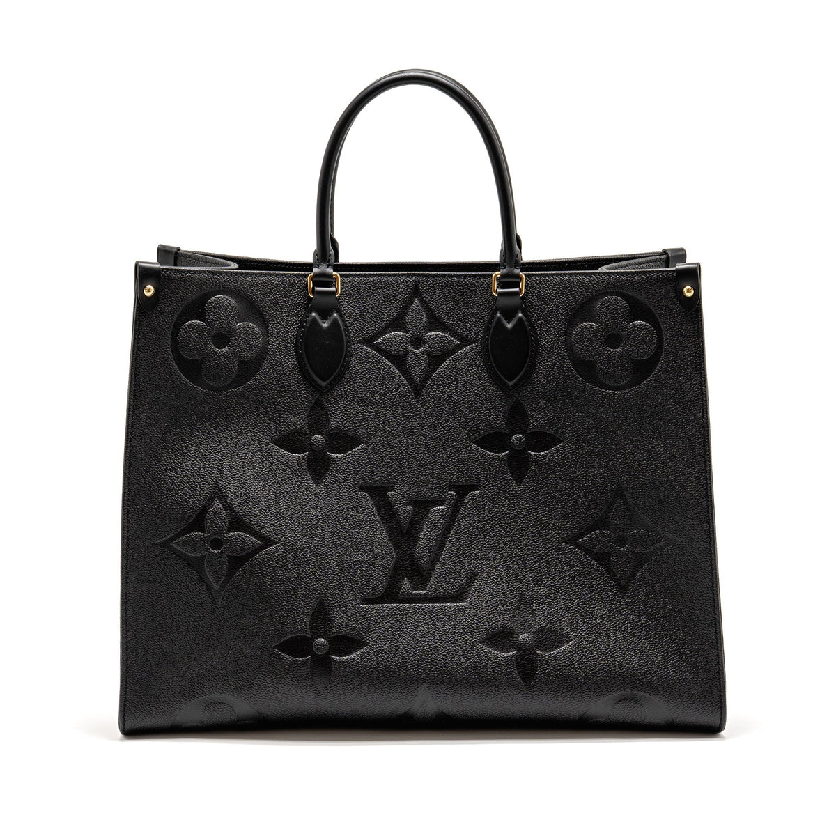 LOUIS VUITTON ONTHEGO GM MONOGRAM EMPREINTE LEATHER BLACK GHW