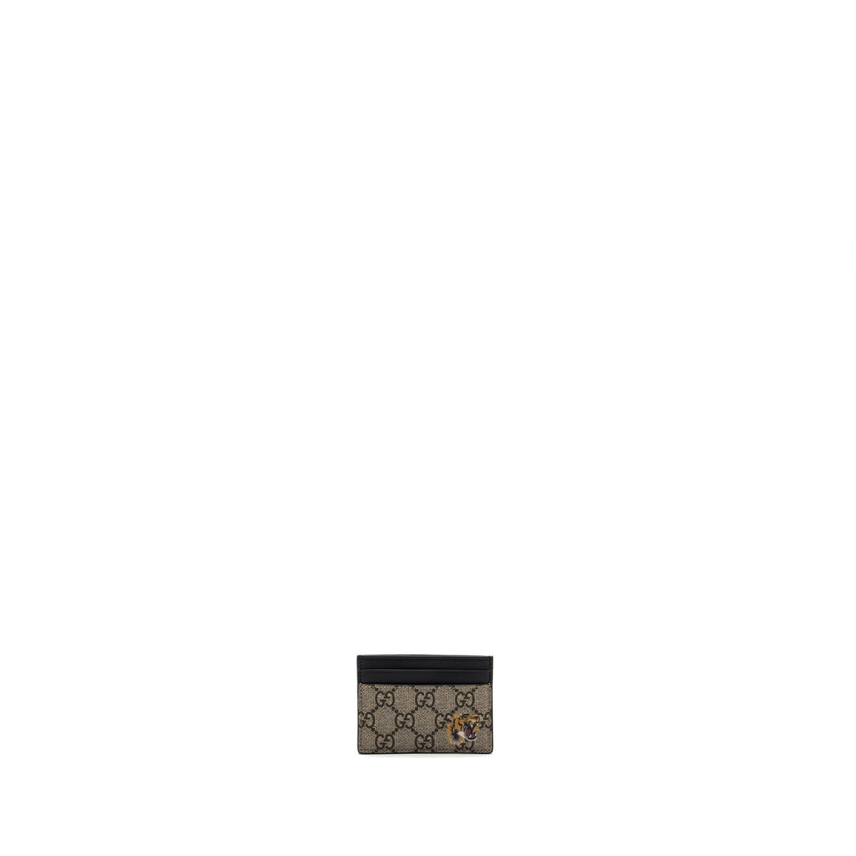 GUCCI TIGER PRINT GG SUPREME CARD HOLDER