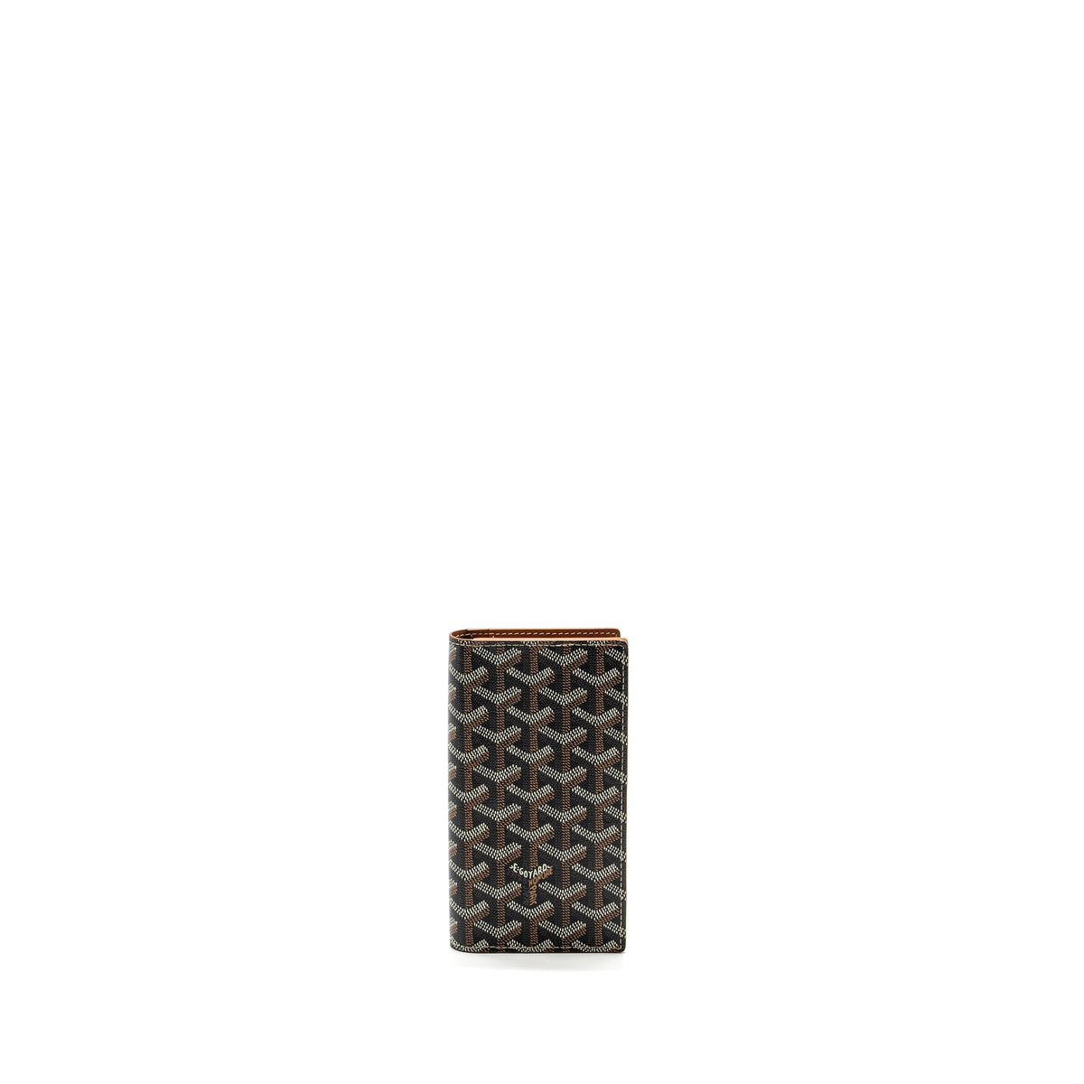 GOYARD PORTEFEUILLE ST LAMBERT LONG WALLET WITH PHONE HOLDER GOYARDLINE CANVAS / LEATHER BROWN