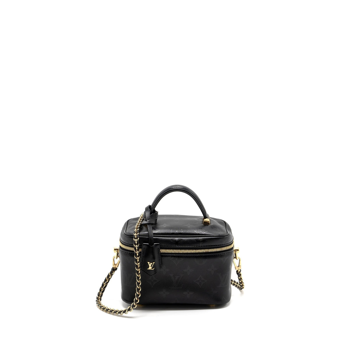 LOUIS VUITTON VANITY PM MONOGRAM LAMBSKIN BLACK GHW