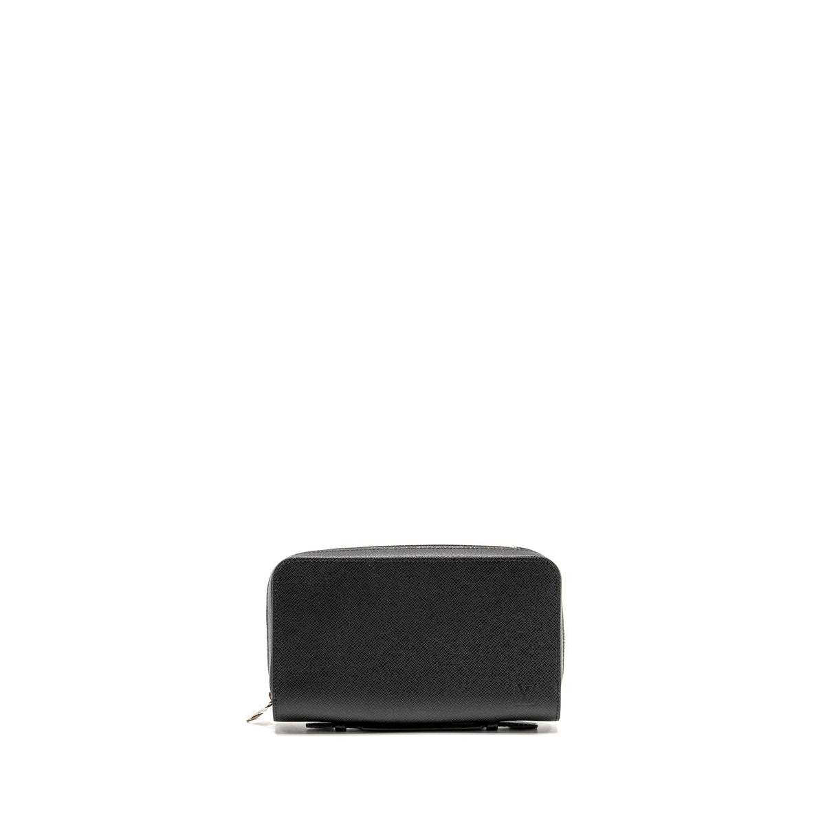 LOUIS VUITTON ZIPPY XL TAIGA ARDOISE LONG WALLET BLACK SHW