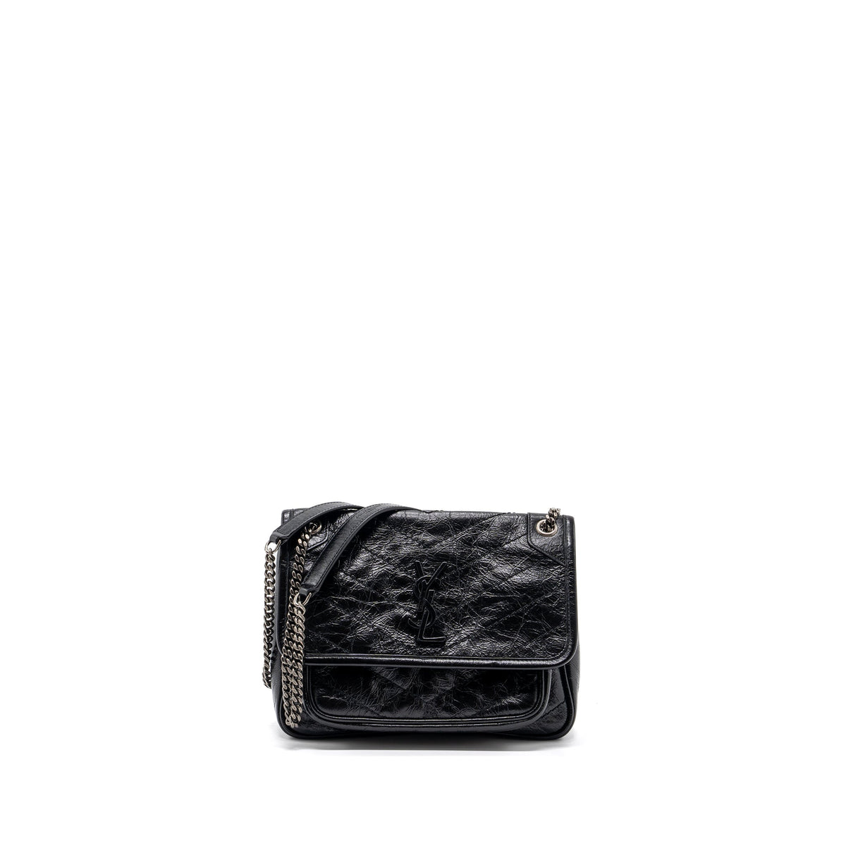 SAINT LAURENT NIKI BABY CALFSKIN BLACK RUTHENIUM HARDWARE