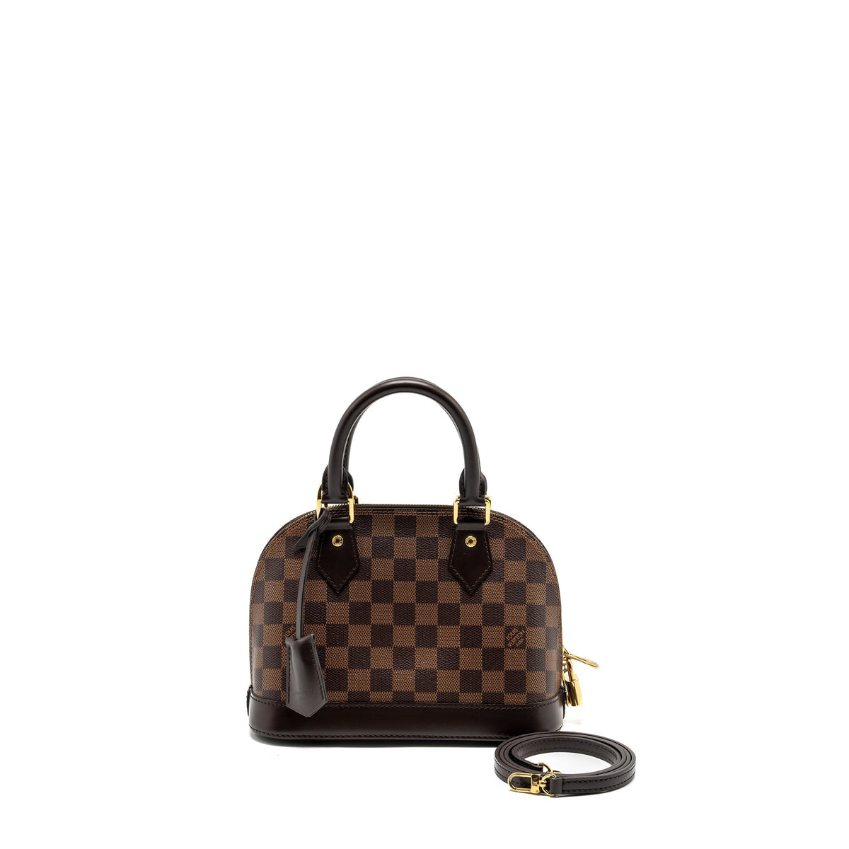 LOUIS VUITTON ALMA BB DAMIER EBENE CANVAS GHW