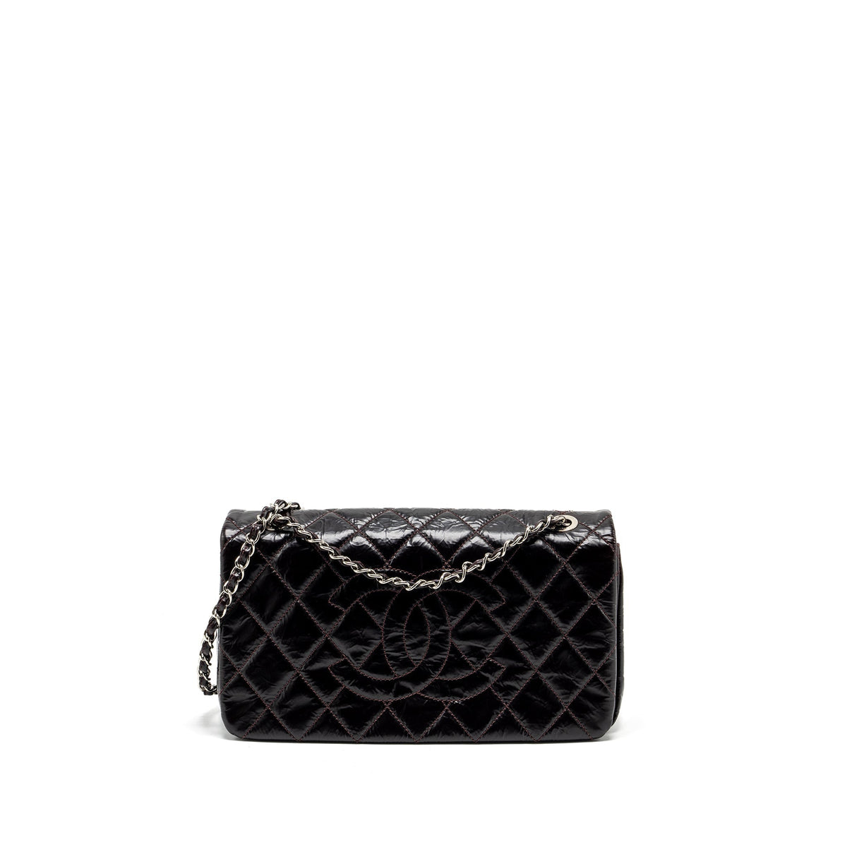 CHANEL 31 RUE CAMBON FLAP BAG CALFSKIN DARK RED SHW