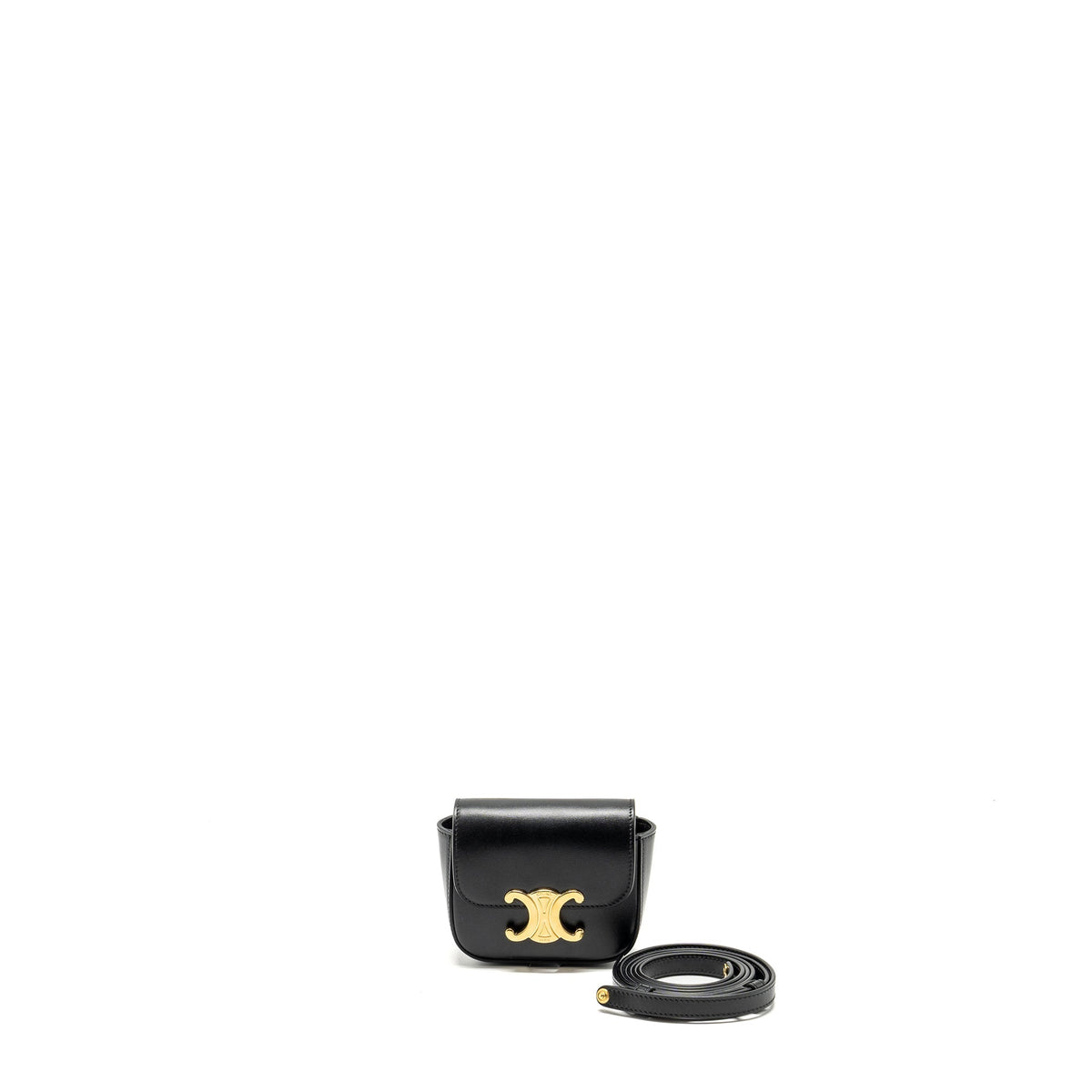 CELINE MINI CLAUDE CALFSKIN BLACK GHW