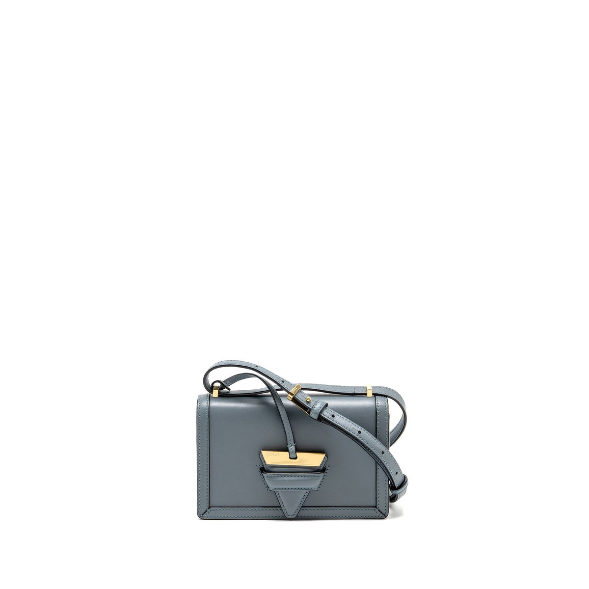 LOEWE BARCELONA SHOULDER BAG CALFSKIN BLUE GHW