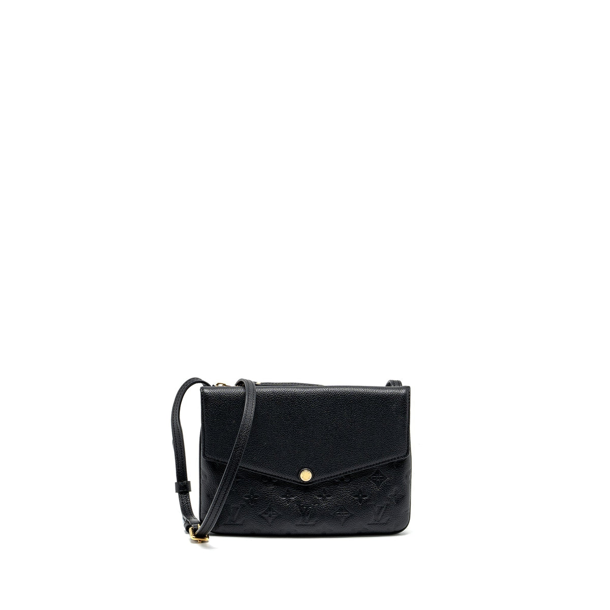 LOUIS VUITTON ENVELOP POCHETTE MONOGRAM EMPREINTE BLACK GHW