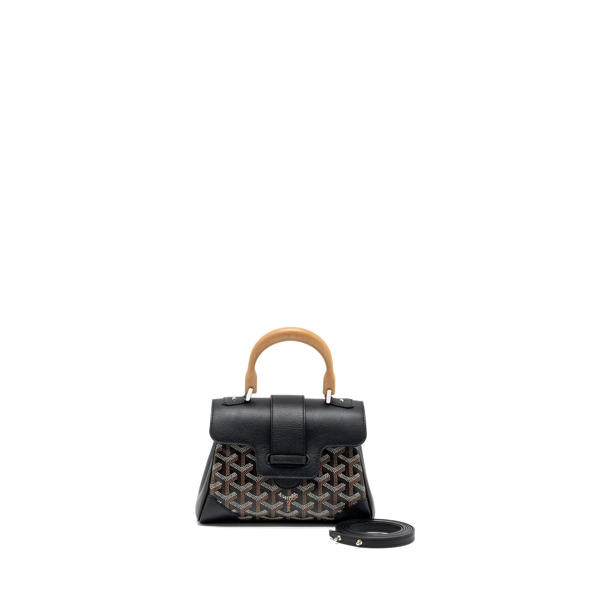 GOYARD SAIGON MINI GOYARDLINE CANVAS BLACK/MULTICOLOUR SHW
