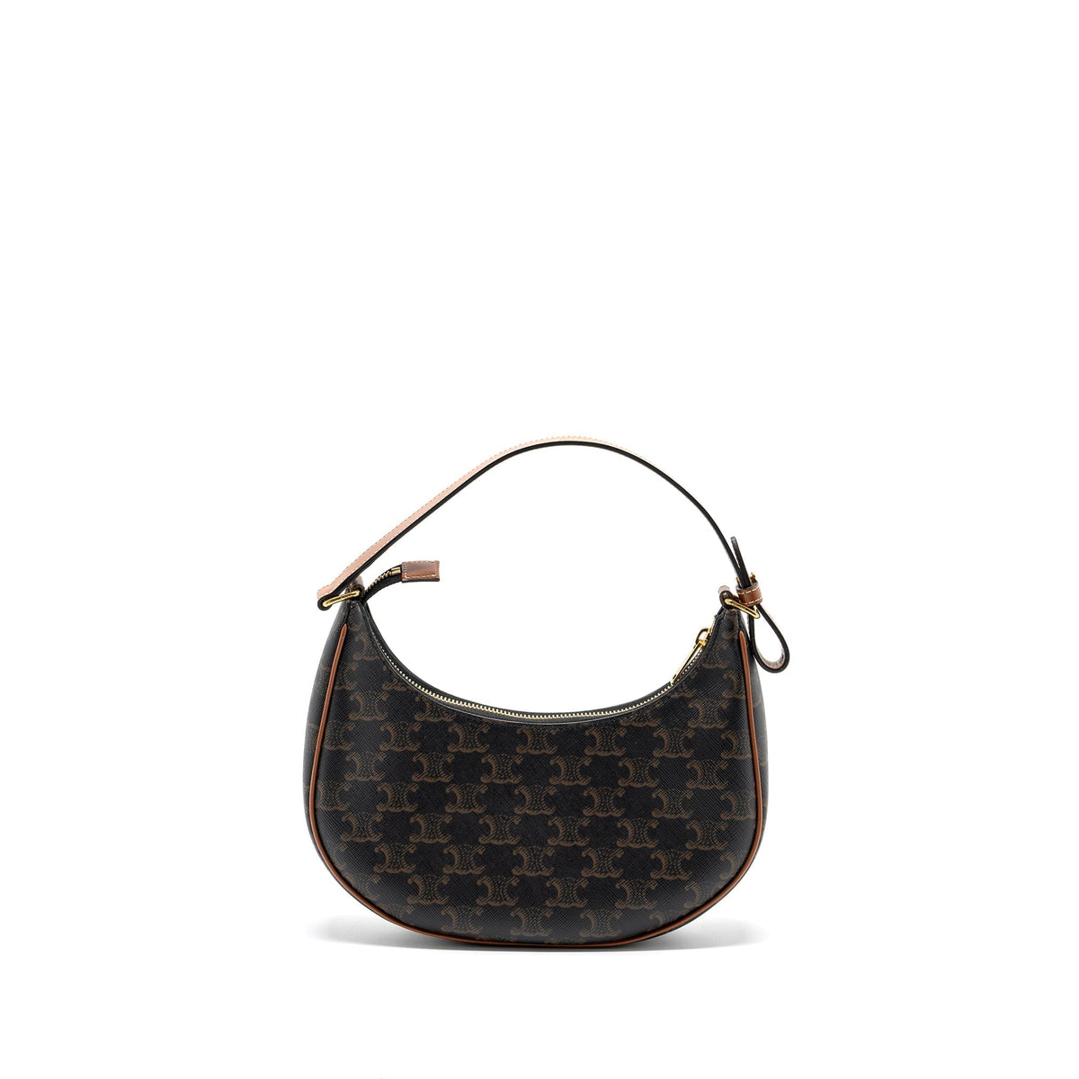 CELINE AVA BAG TRIOMPHE CANVAS / CALFSKIN BROWN GHW