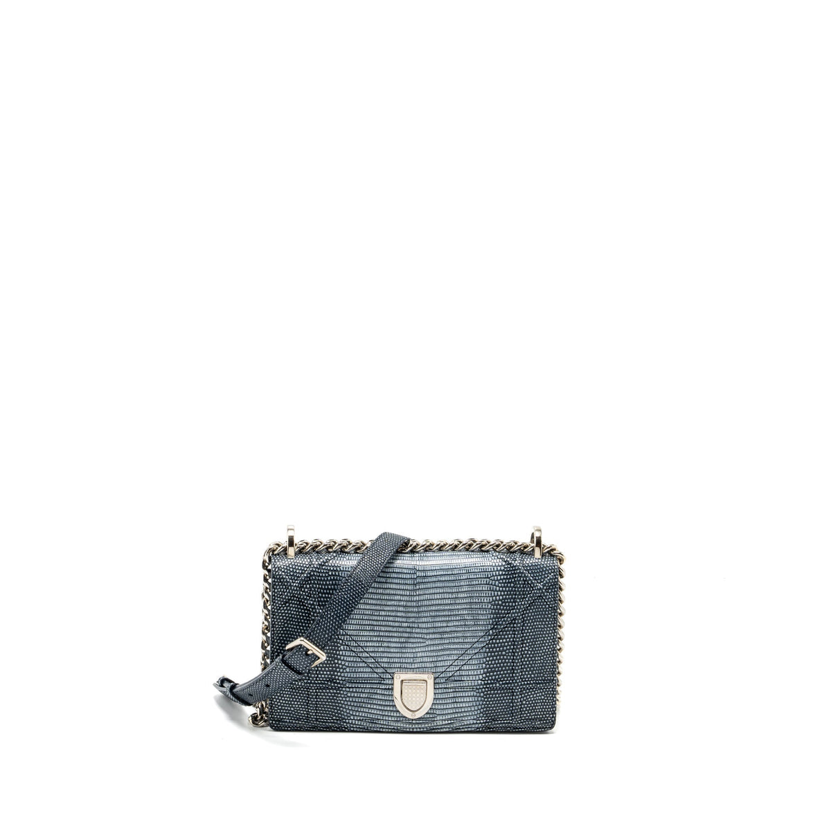 DIOR SMALL DIORAMA LIZARD SILVER/MULTICOLOUR SHW