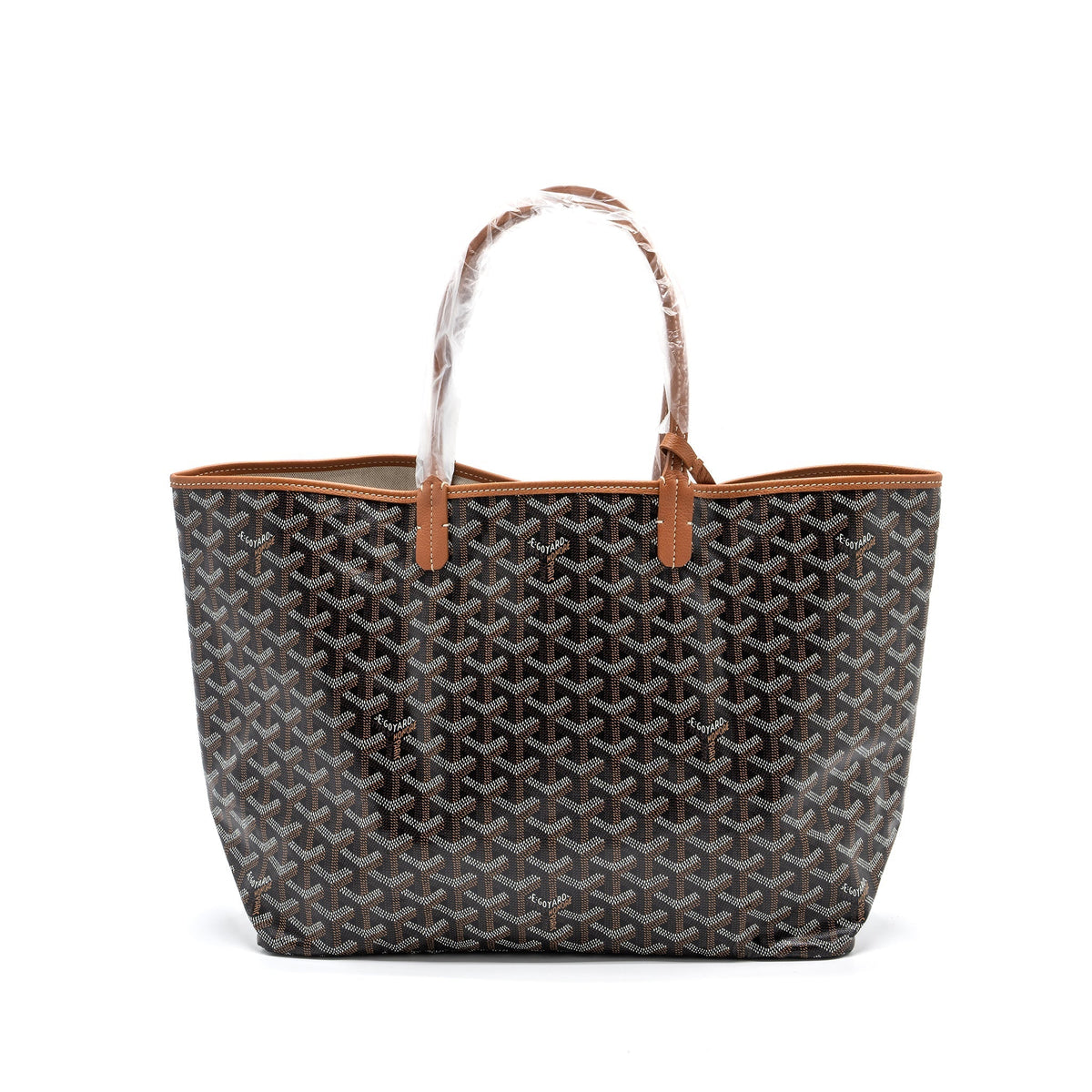 GOYARD SAINT LOUIS PM TOTE BAG GOYARDINE CANVAS BROWN/ MULTICOLOUR