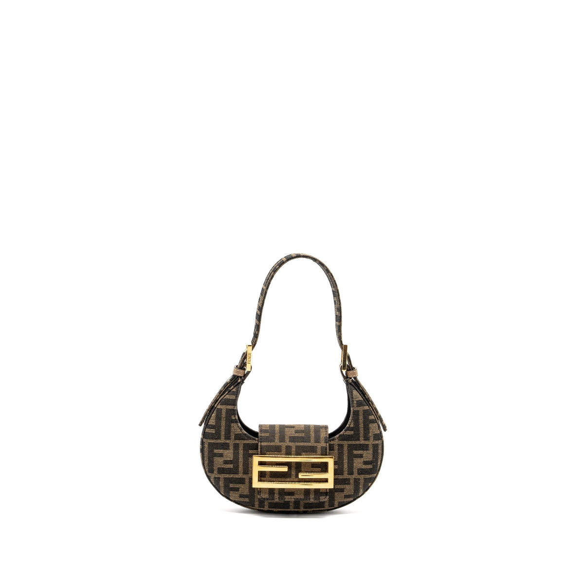 FENDI MINI COOKIE BAG FF FABRIC JACQUARD GHW