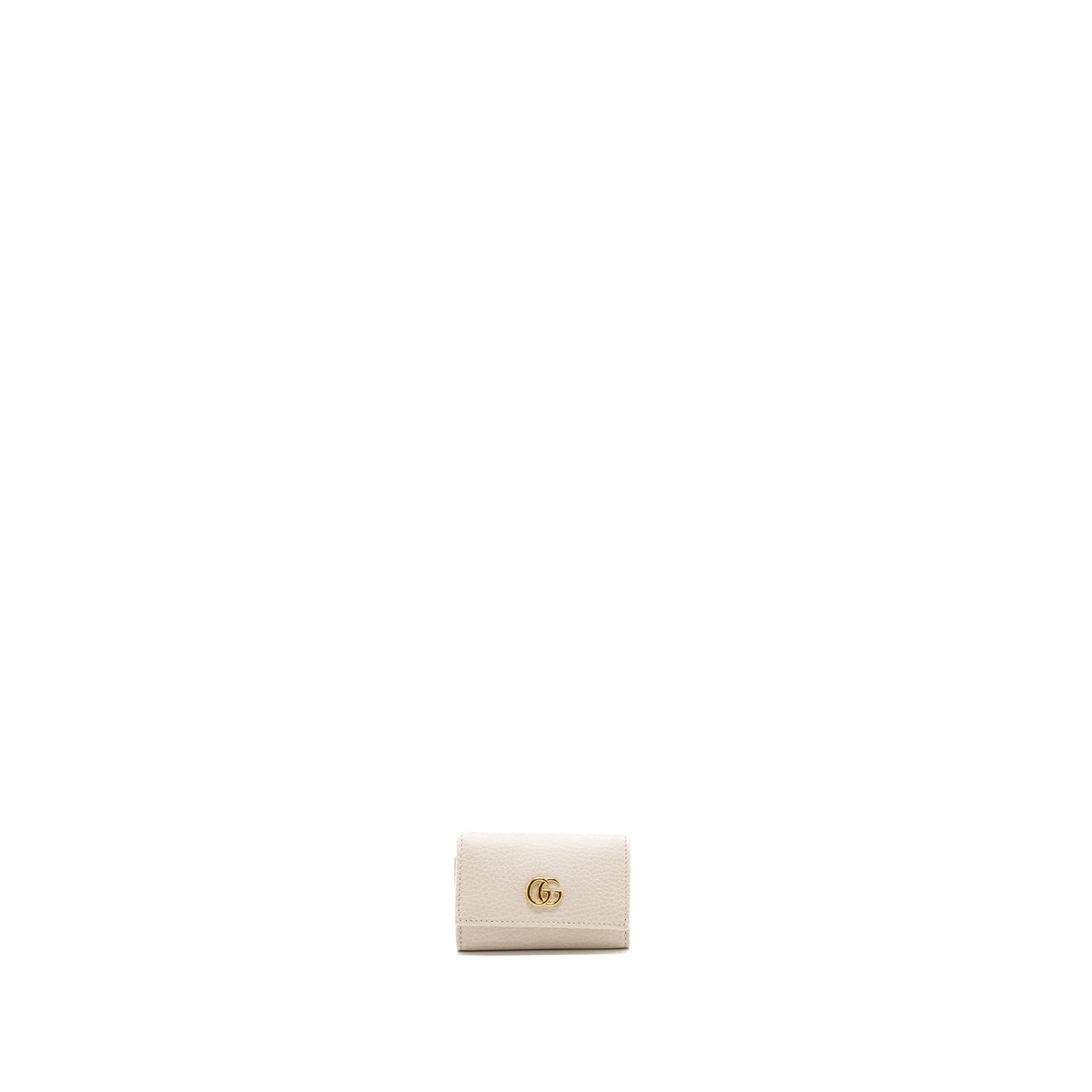GUCCI OPHIDIA KEY CASE CALFSKIN WHITE GHW