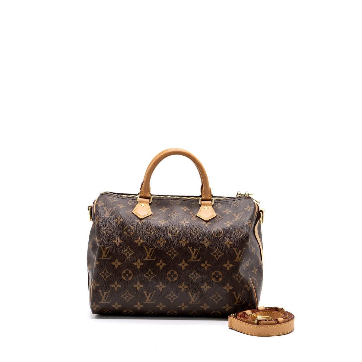 LOUIS VUITTON SPEEDY BANDOULIERE 30 MONOGRAM CANVAS GHW