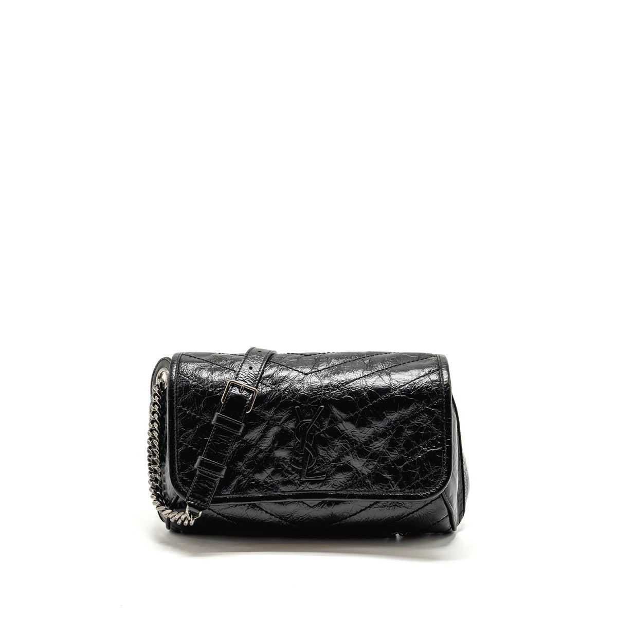 SAINT LAURENT NIKI BODY CALFSKIN BLACK SHW