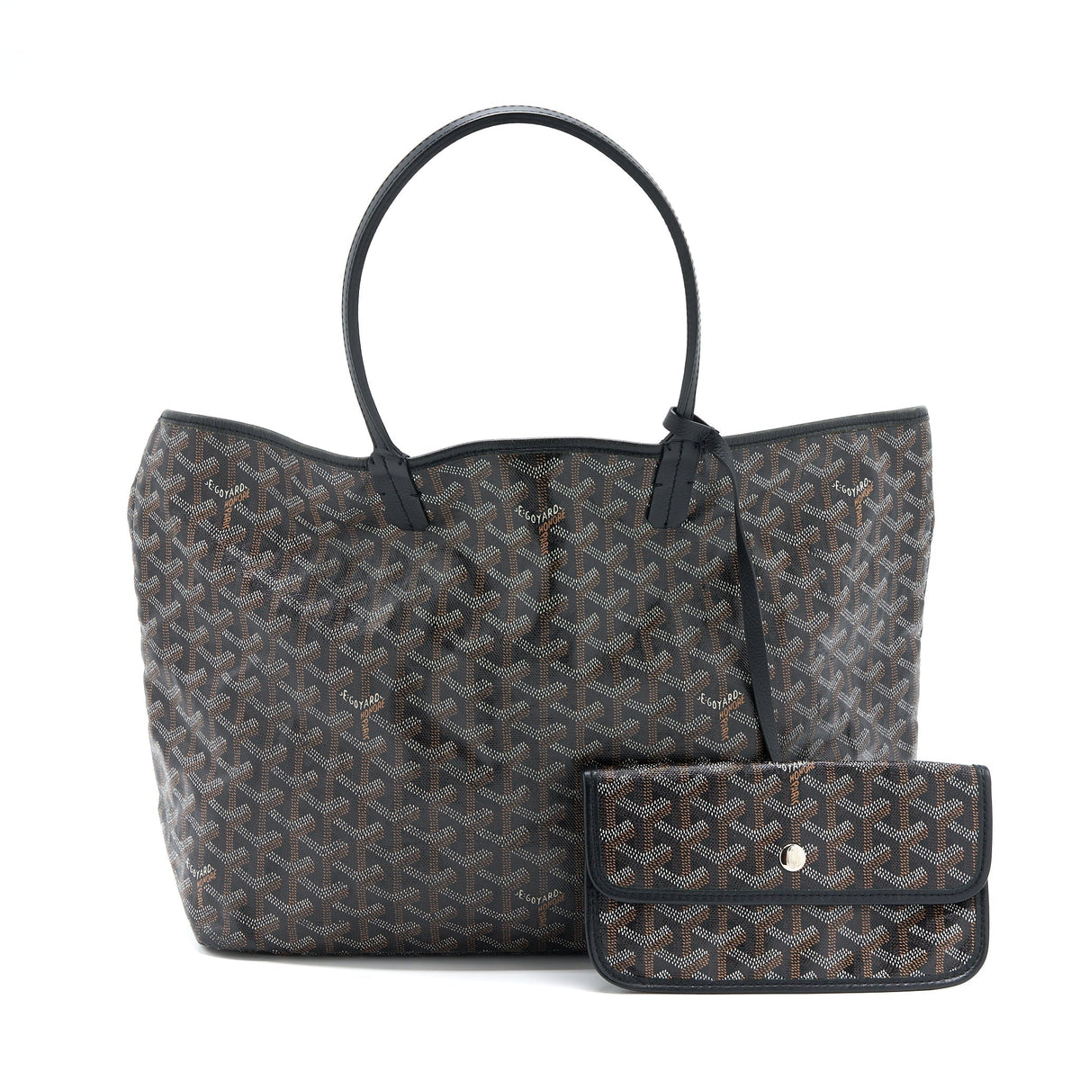 GOYARD ARTOIS PM TOTE CANVAS / CALFSKIN BLACK