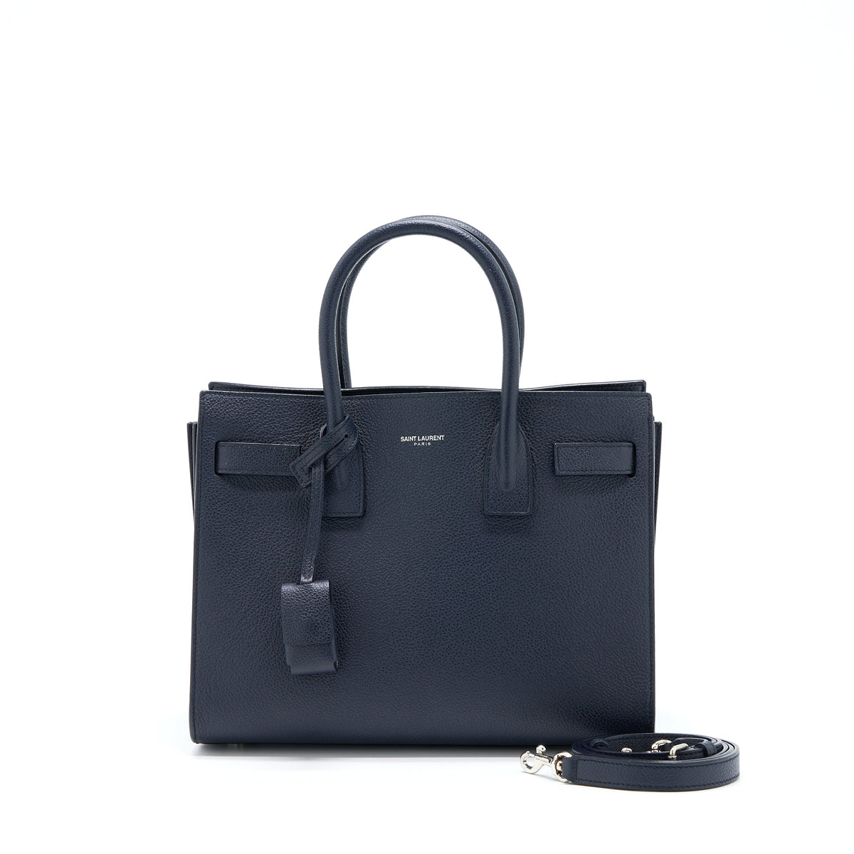 SAINT LAURENT/YSL BABY SAC DE JOUR CALFSKIN NAVY SHW