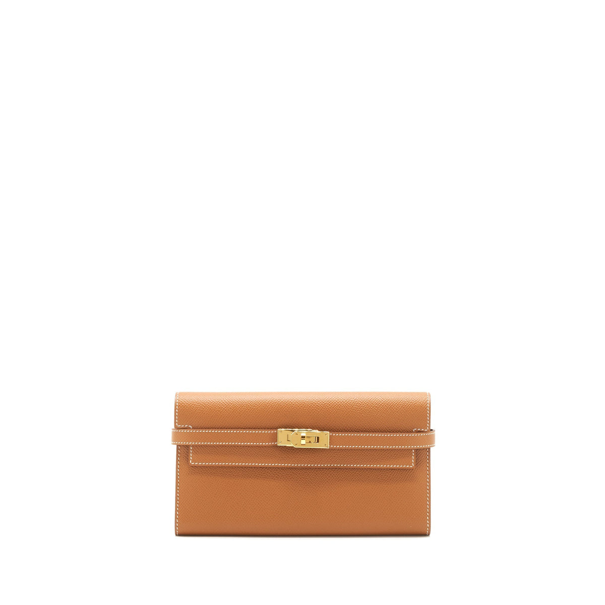 HERMES KELLY LONG WALLET GOLD GHW