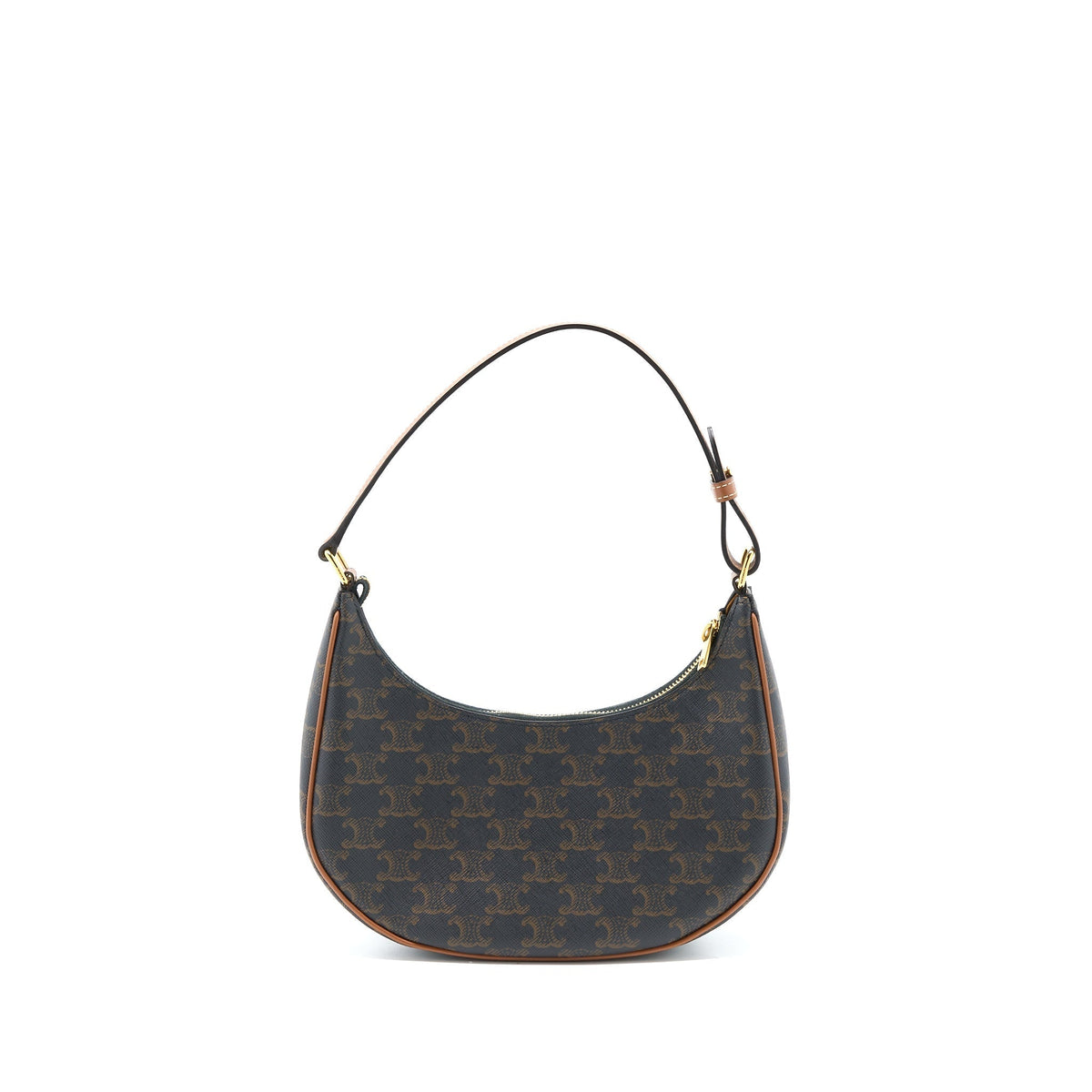 CELINE AVA BAG IN TRIOMPHE CANVAS/CALFSKIN TAN GHW