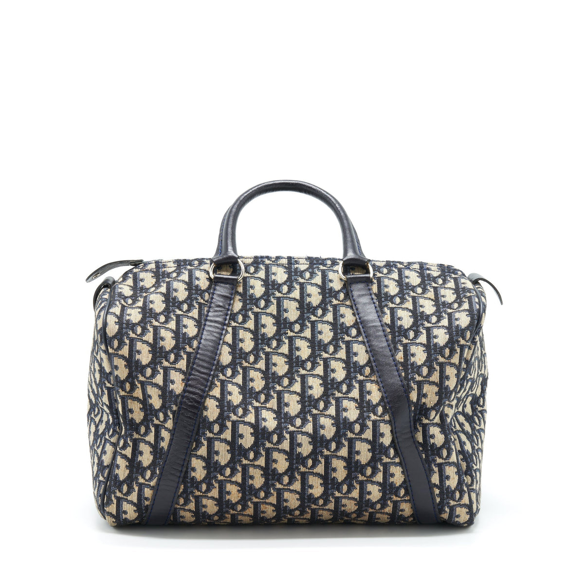 DIOR VINTAGE SPEEDY BAG BLUE OBLIQUE CANVAS