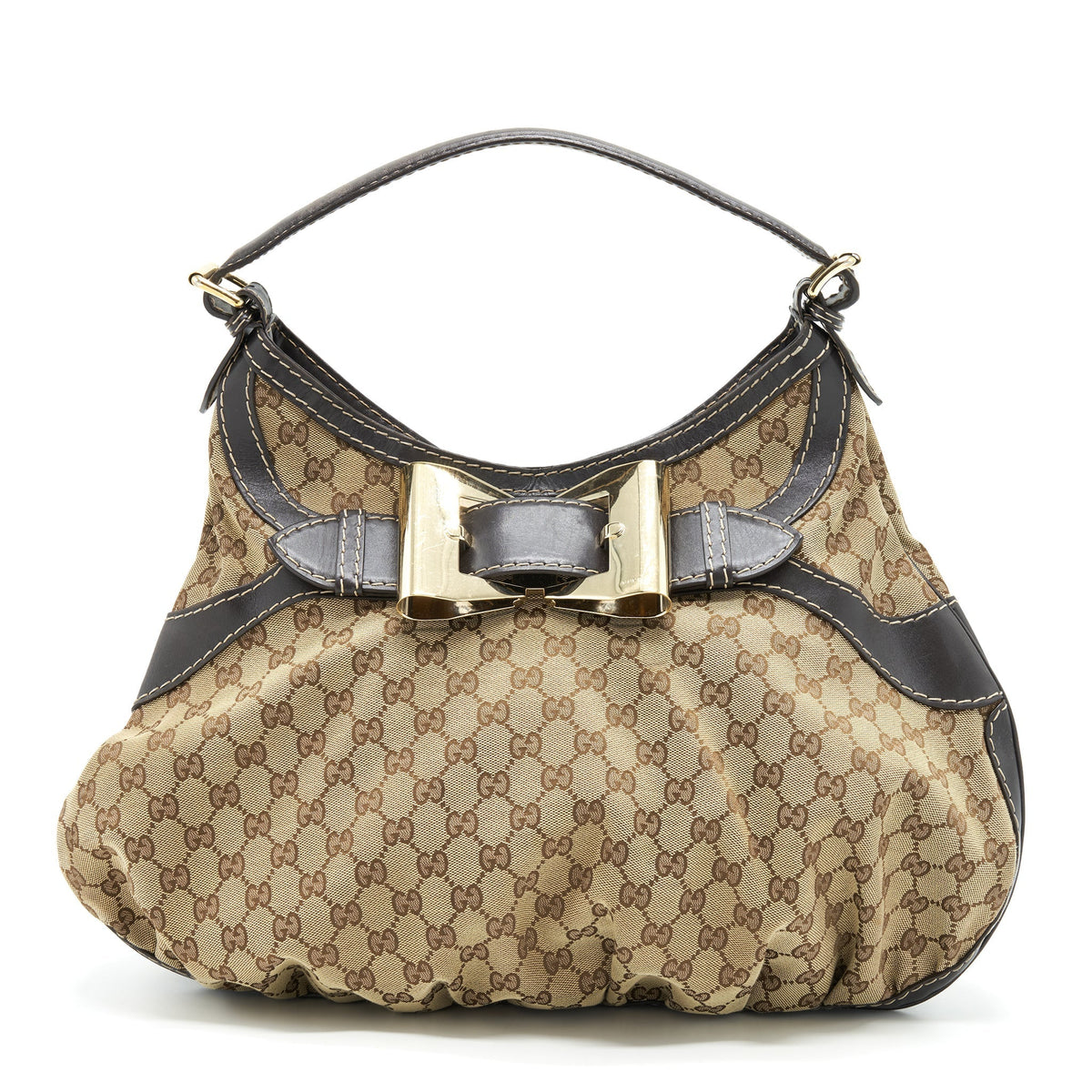 GUCCI VINTAGE TOTE BAG GG SUPREME GHW