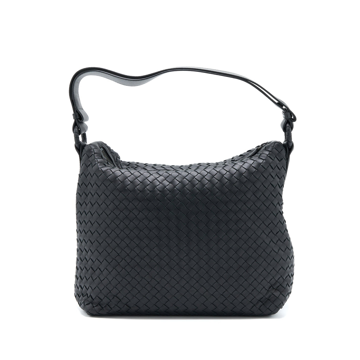 BOTTEGA VENETA HOBO BAG INTRECCIATO BLACK