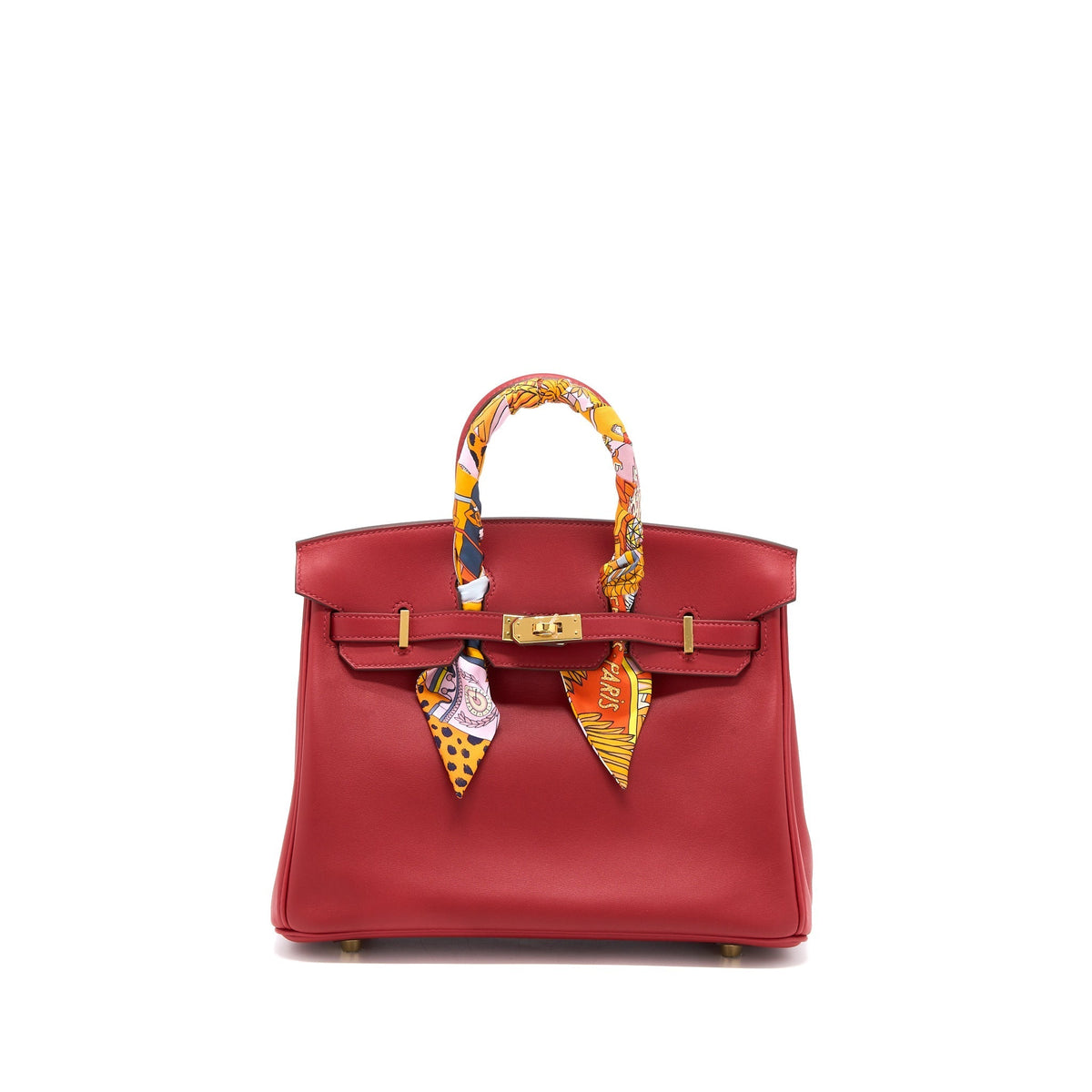 HERMES BIRKIN 25 SWIFT RED GHW