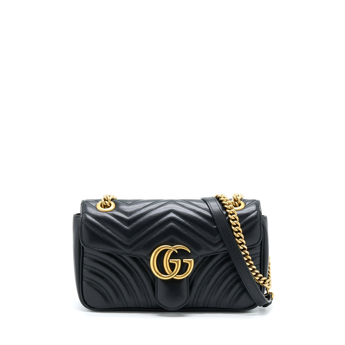 GUCCI SMALL MARMONT BLACK GHW