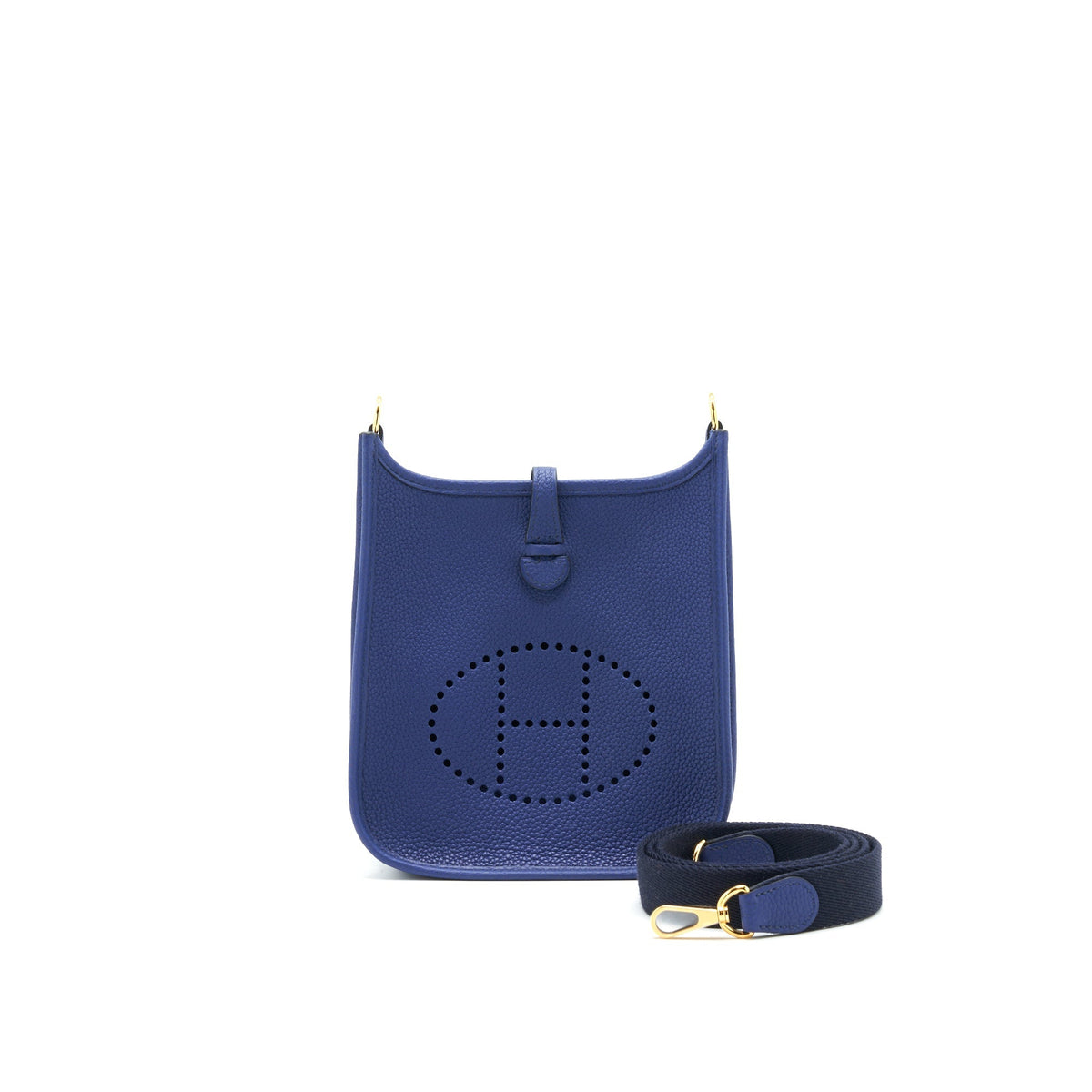 HERMÈS SAC EVELYNE 16 AMAZONE BLEU SAPHIR / BLEU INDIGO
