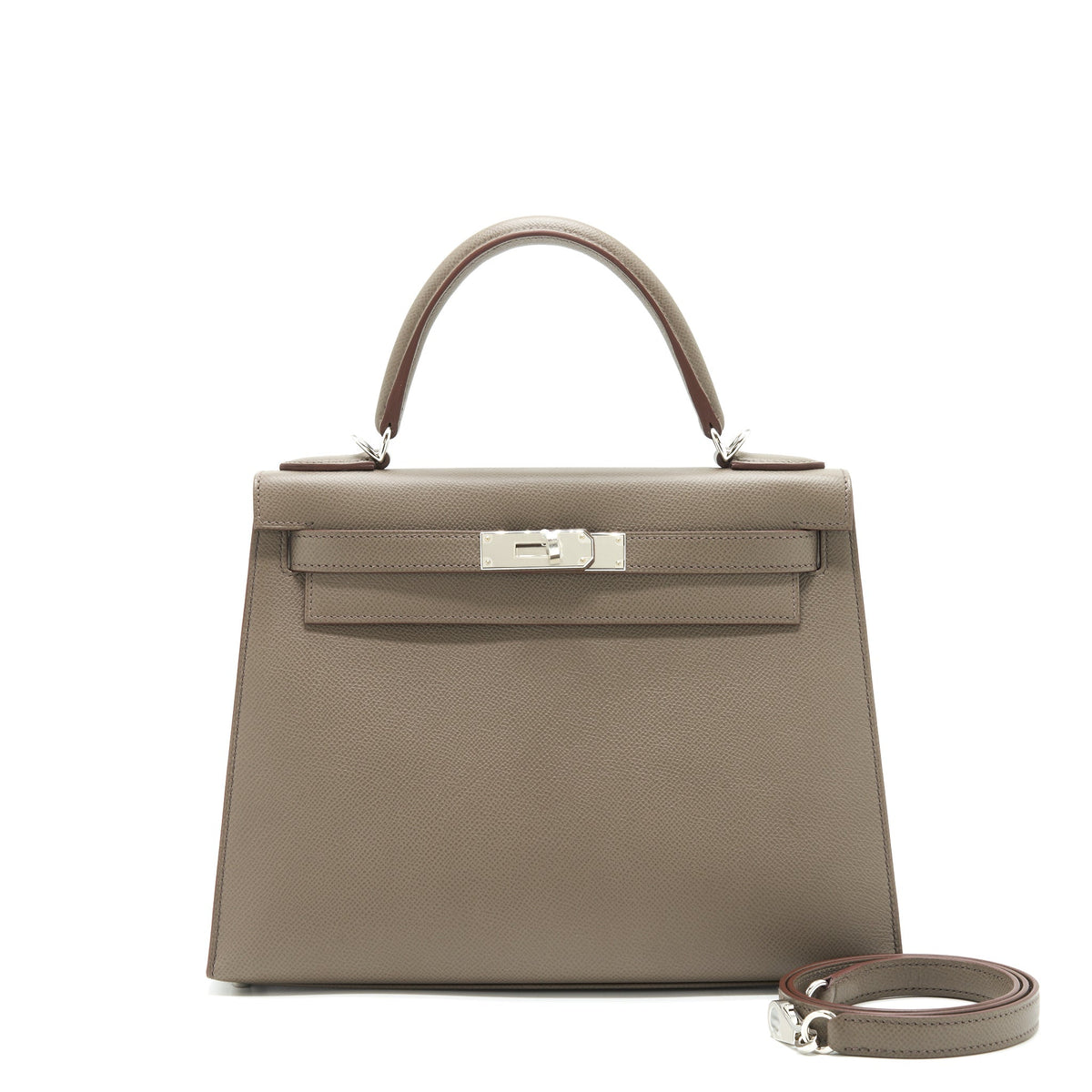 HERMES KELLY 28 EPSOM GRIS ETAIN SHW